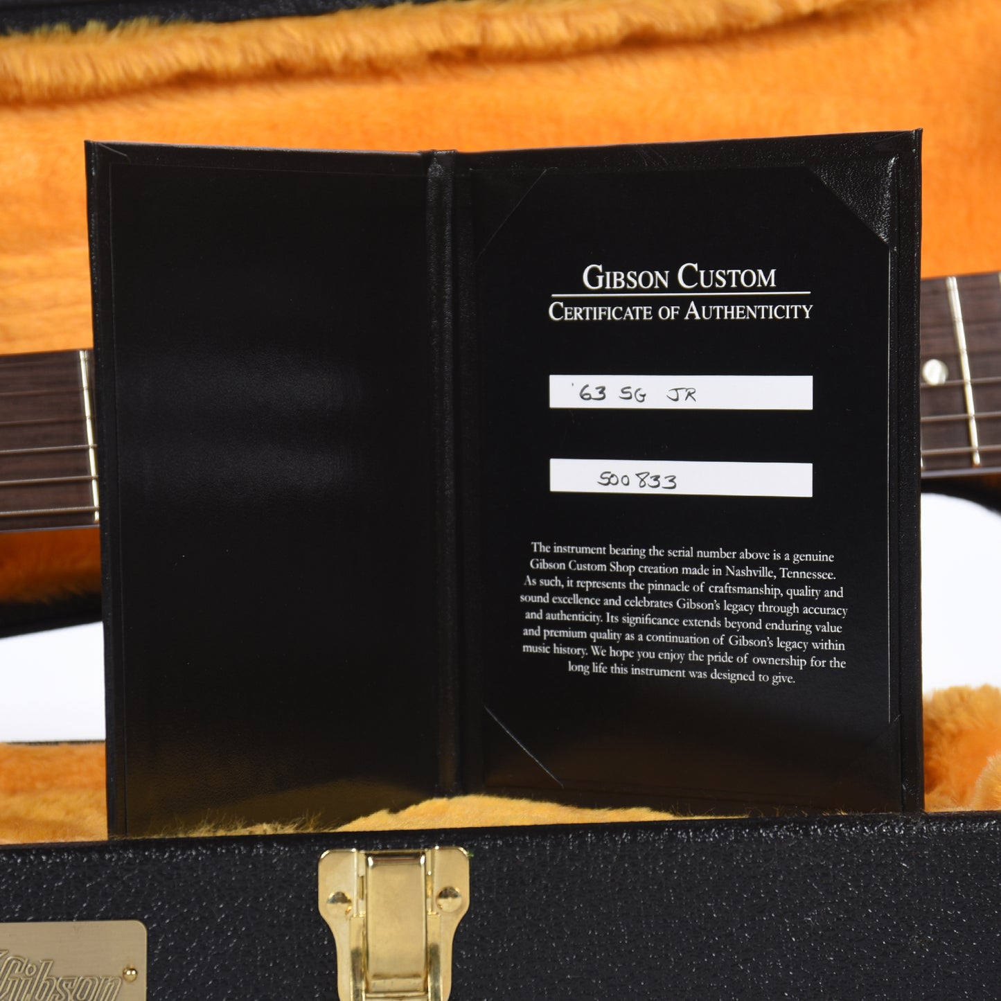 Gibson Custom Shop 1963 SG Junior TV Heather Poly VOS