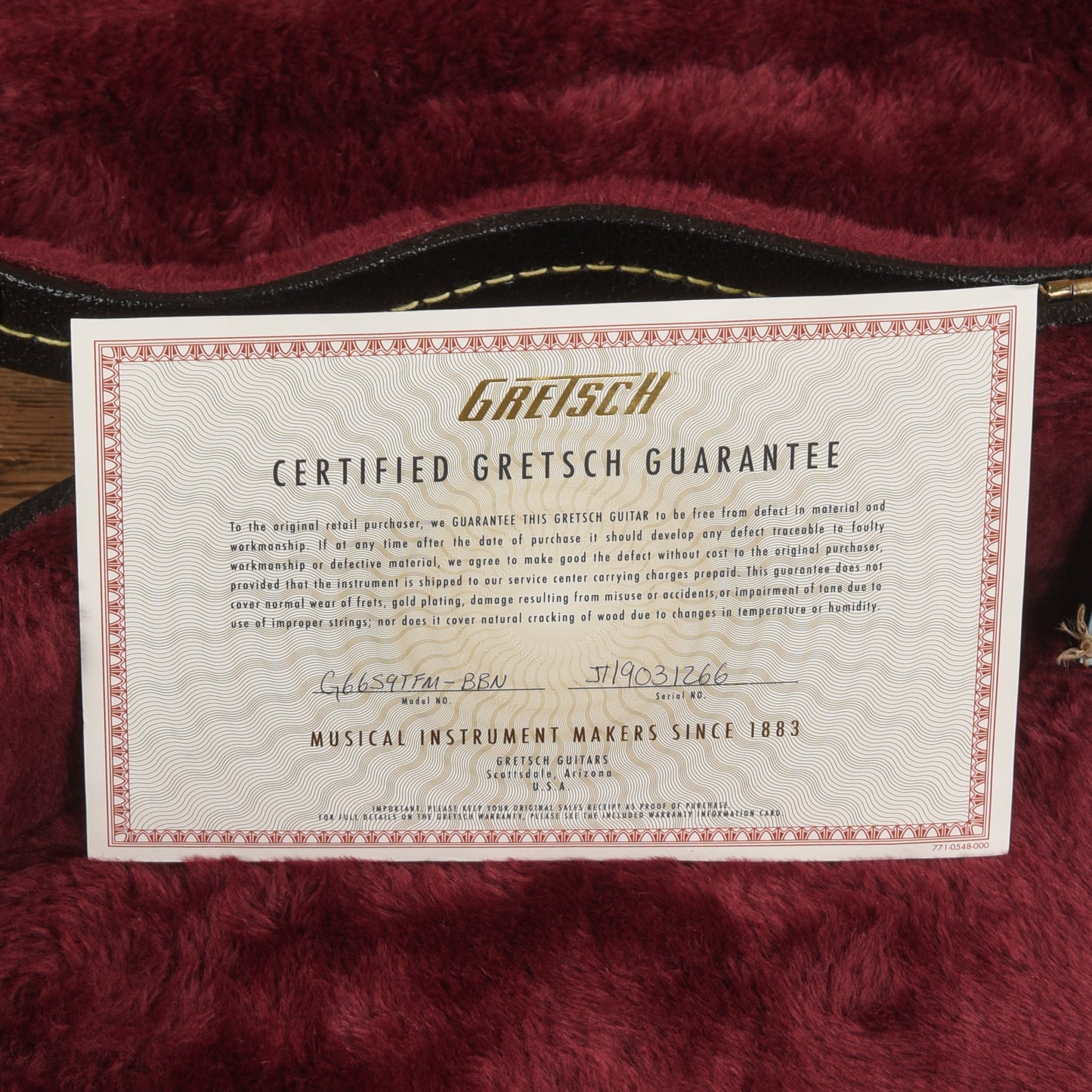 Gretsch G6659TFM Players Edition Broadkaster Jr Center Block Bourbon Stain 2019