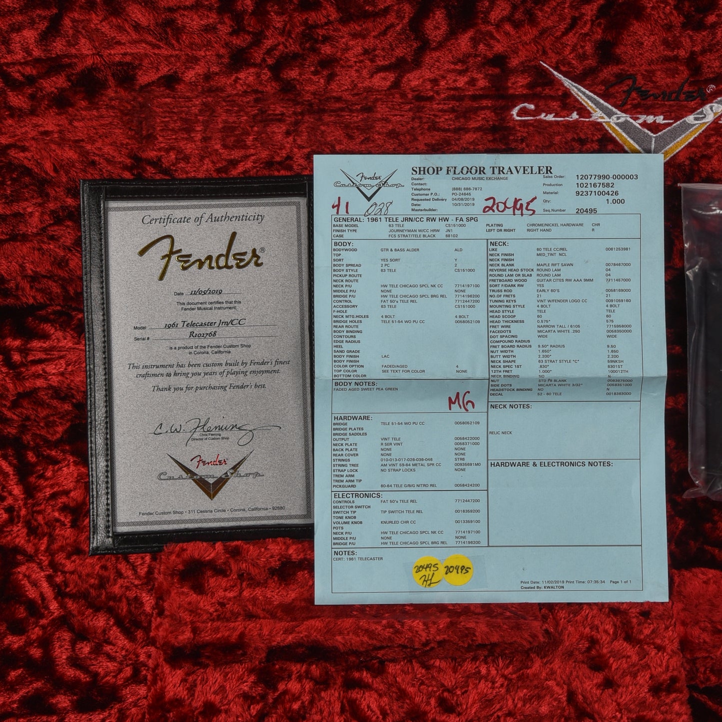 Fender Custom Shop 1961 Telecaster Journeyman Relic Sweet Pea Green 2019