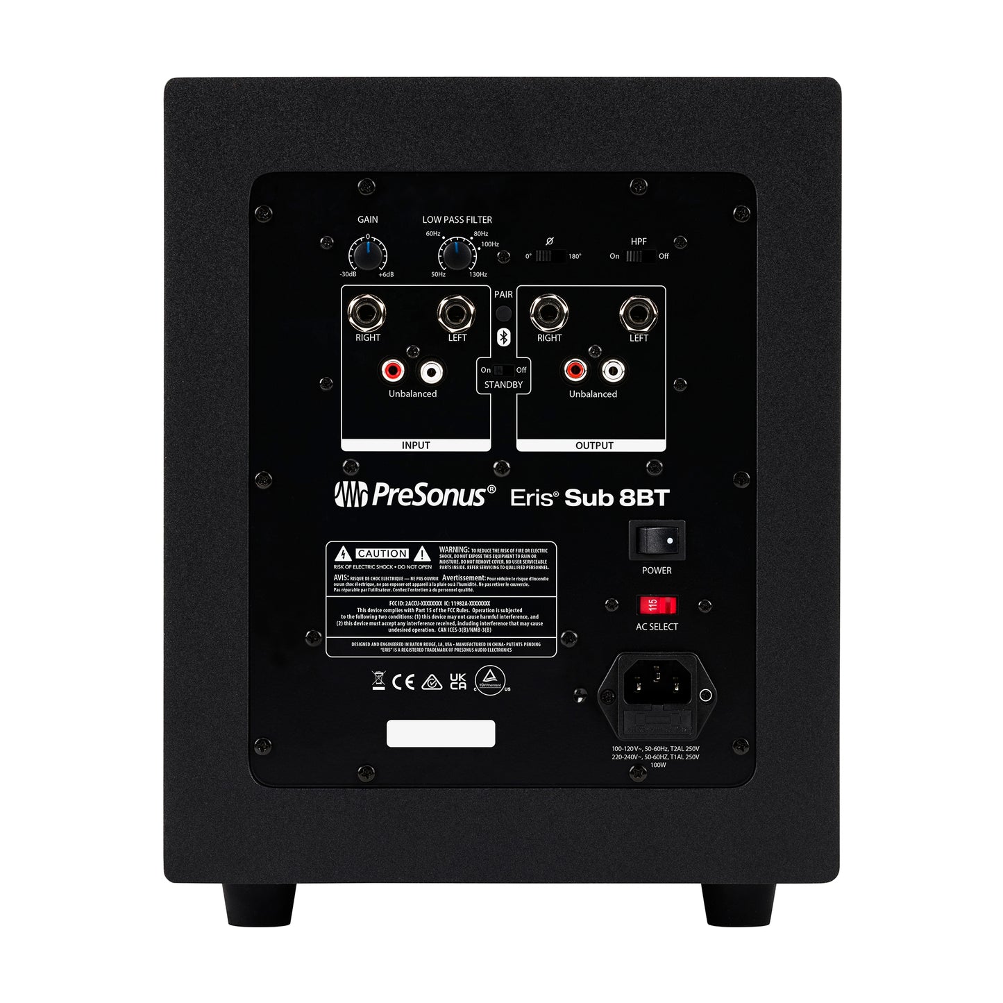 PreSonus Eris Sub 8BT Compact 8" Active Studio Subwoofer w/ Bluetooth