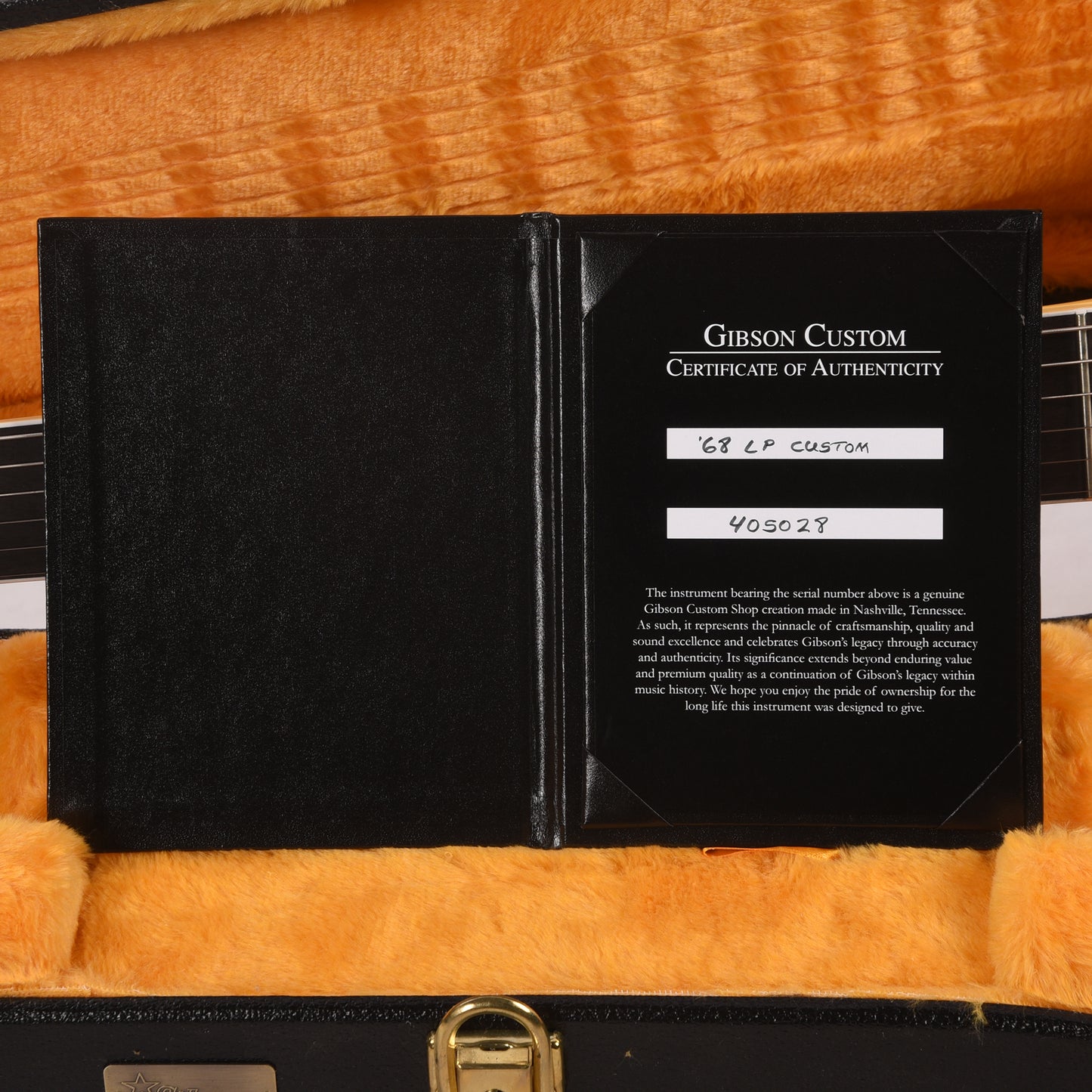 Gibson Custom Shop 1968 Les Paul Custom LEFTY "CME Spec" Heavy Antique White VOS