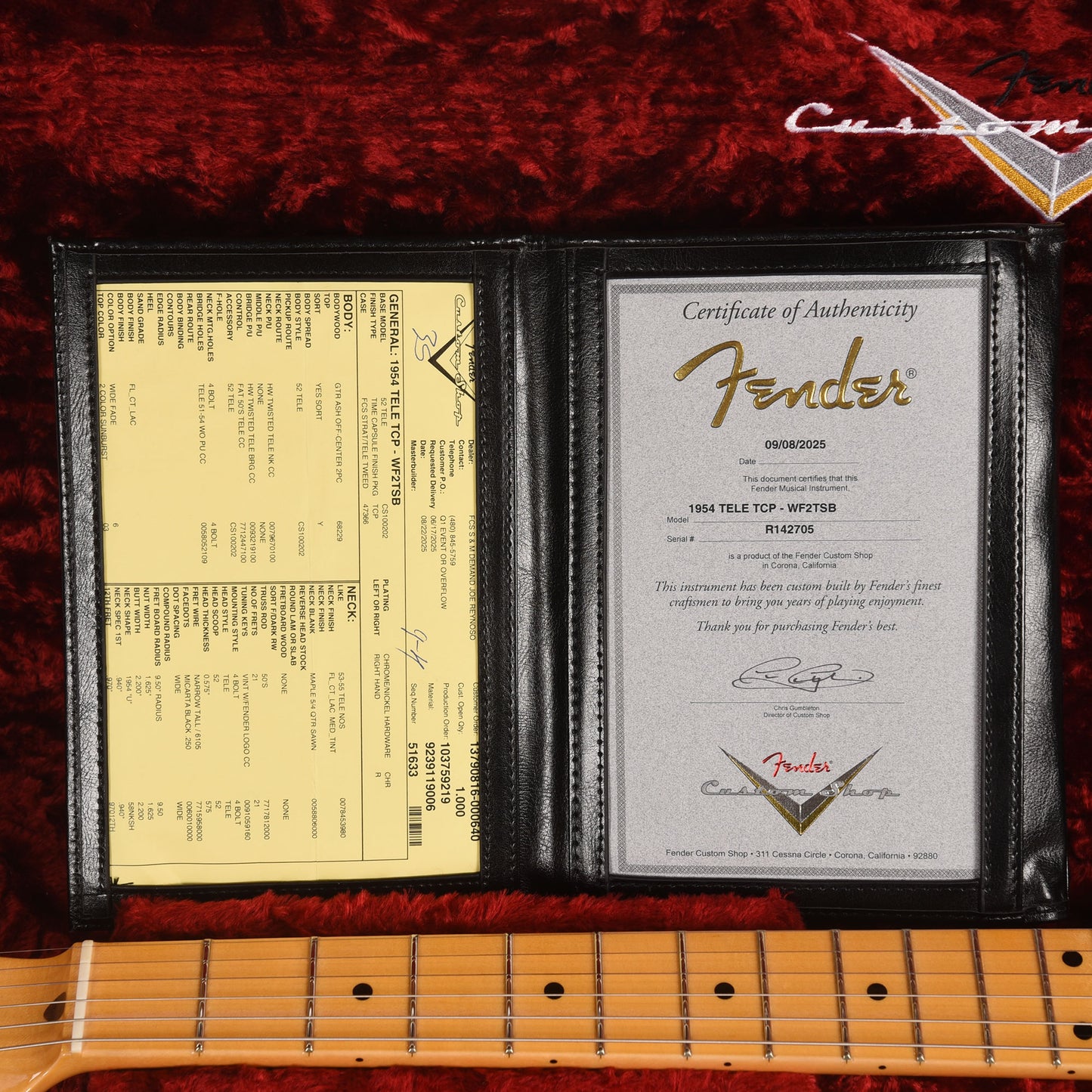 Fender Custom Shop Special Run 1954 Telecaster Time Capsule Wide Fade 2-Tone Sunburst