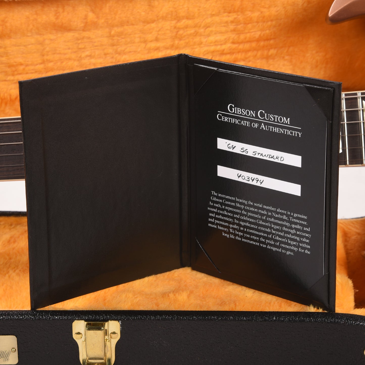 Gibson Custom Shop 1964 SG Standard "CME Spec" LEFTY Antique Heather Poly VOS w/Maestro Vibrola