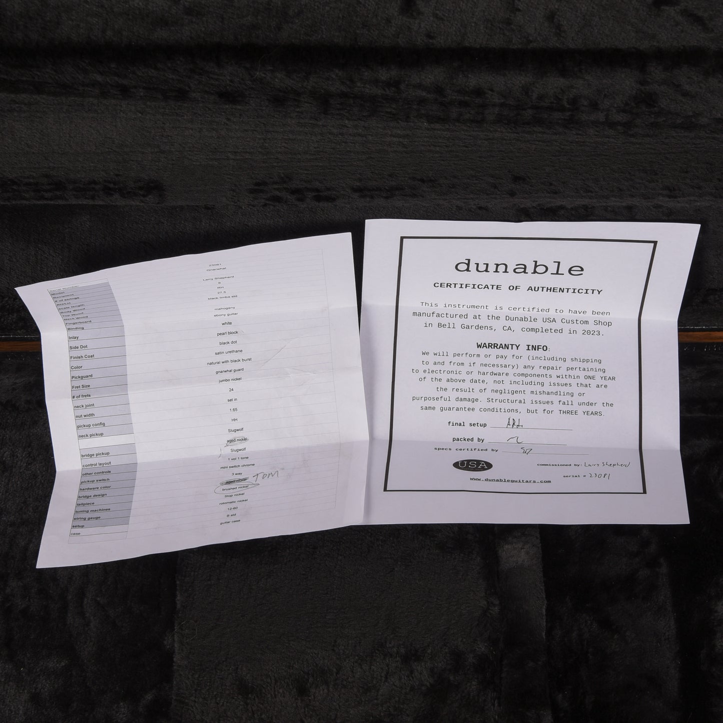 Dunable USA Gnarwhal Baritone Sunburst 2023