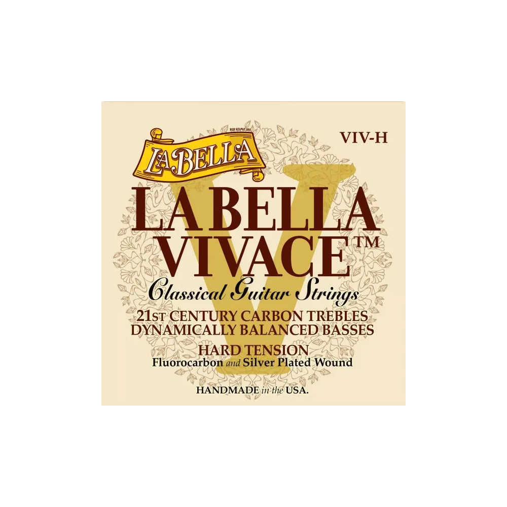 La Bella VIV-H Vivace Classical Guitar Strings Hard Tension