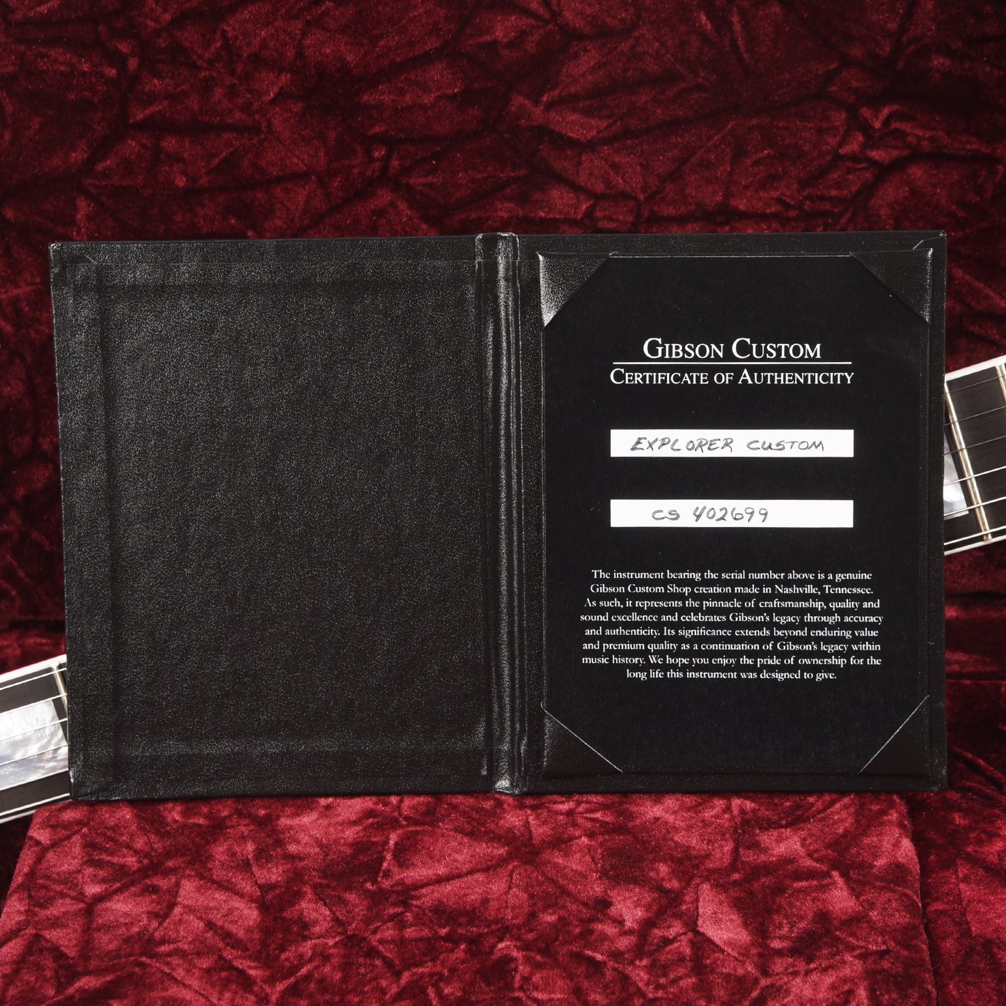 Gibson Custom Shop Explorer Custom "CME Spec" Antique Purple Sparkle Gloss