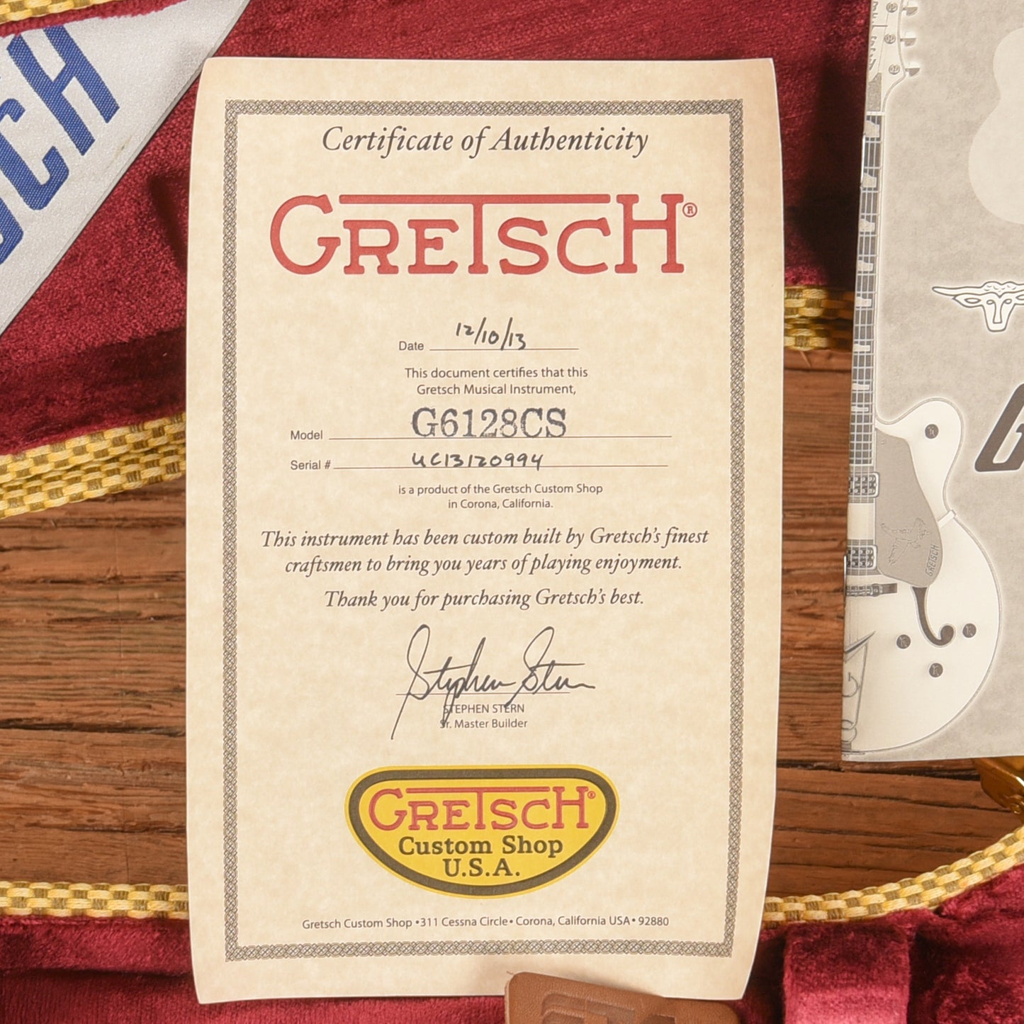 Gretsch Custom Shop Stephen Stern Masterbuilt G6128-CS Duo Jet Relic Champagne Sparkle 2013