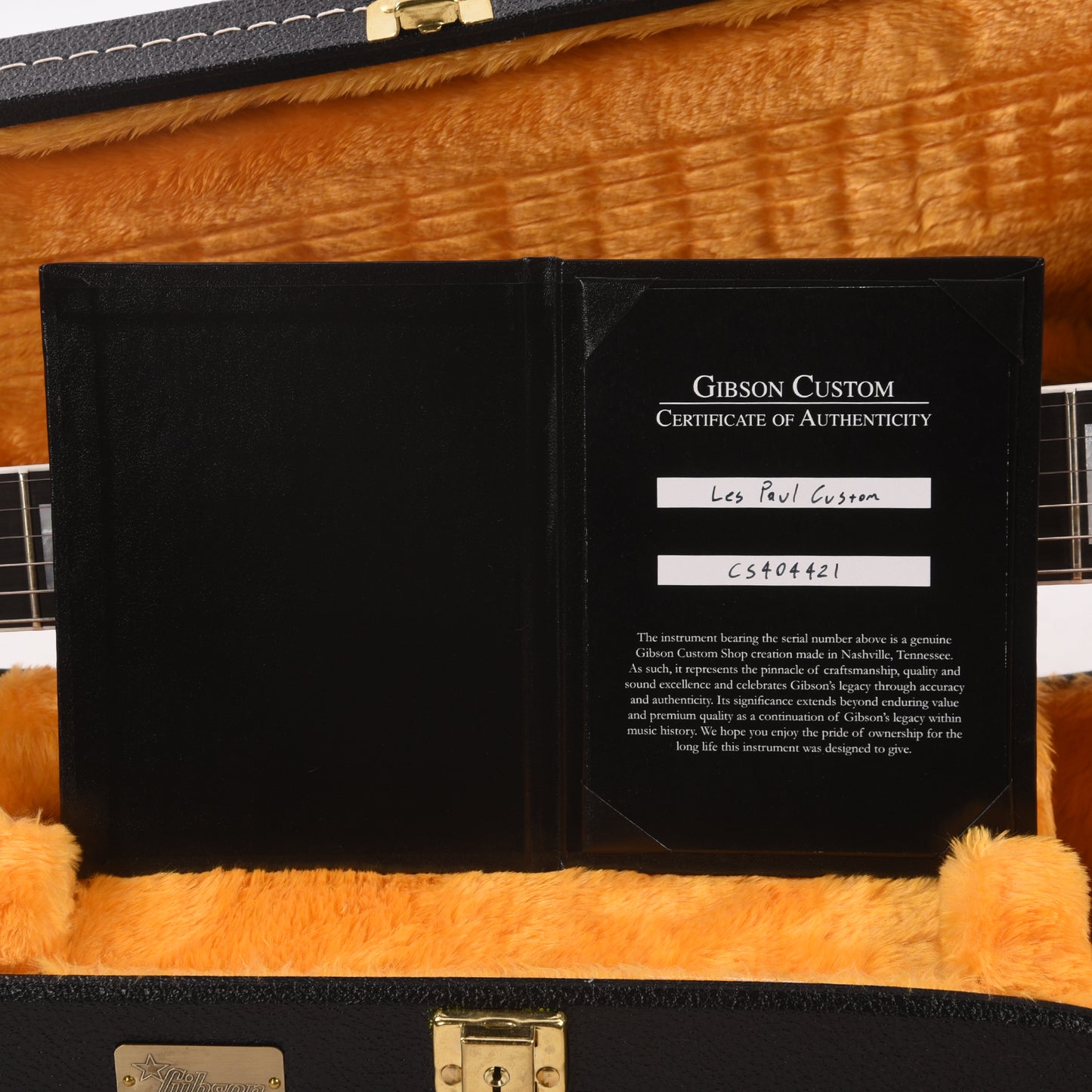 Gibson Custom Shop Les Paul Custom Ebony Gloss