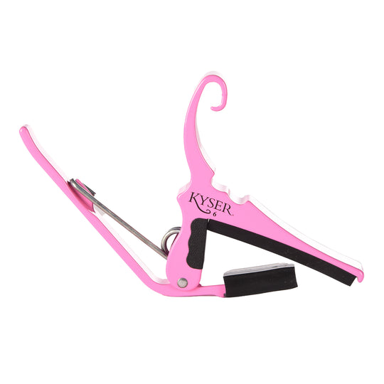 Kyser Quick-Change Capo for 6-String Acoustic Guitars Pink Revival