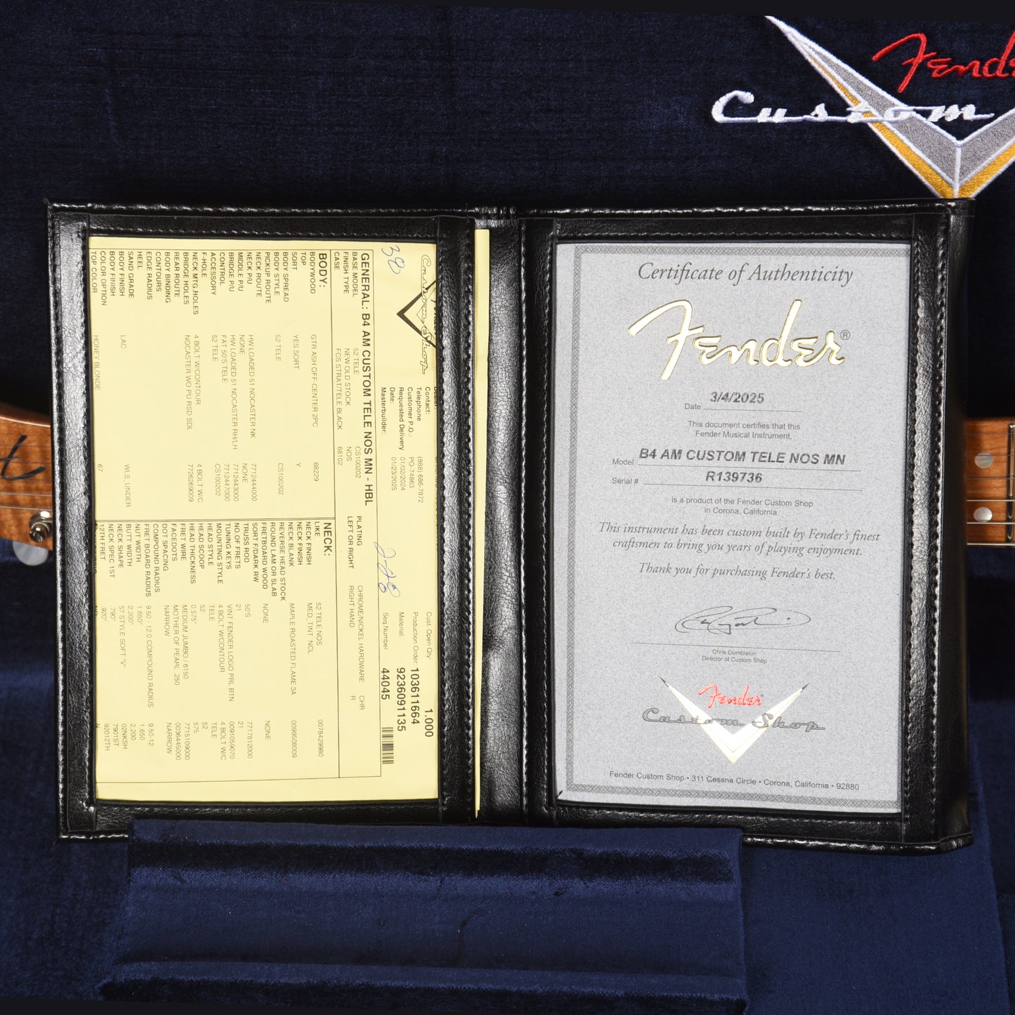 Fender Custom Shop American Custom Telecaster NOS Honey Blonde