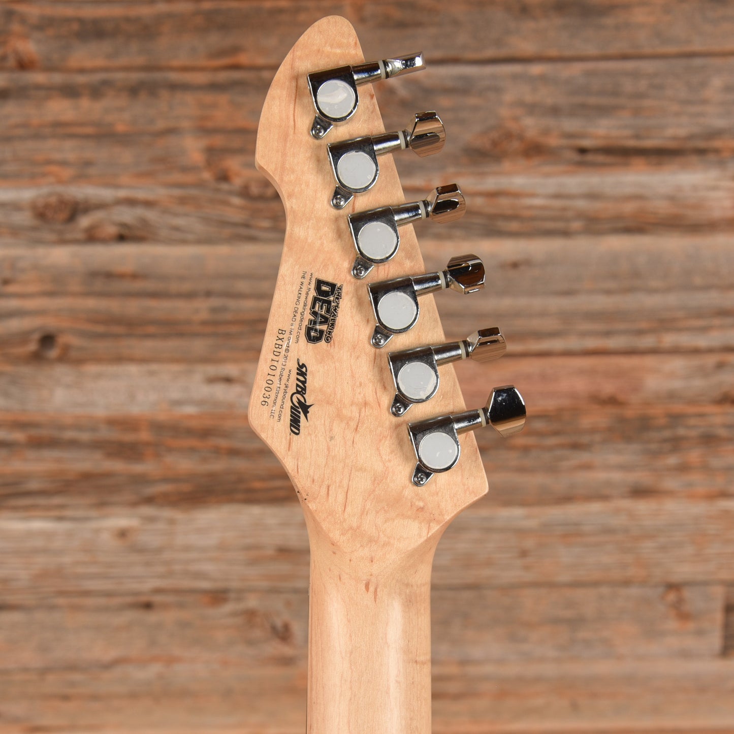 Peavey Walking Dead Rockmaster Black body with custom art on face 2013