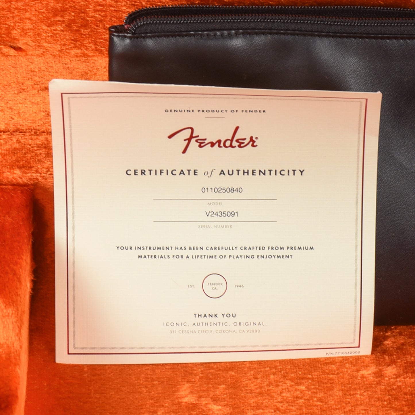 Fender American Vintage II '61 Stratocaster Fiesta Red 2024