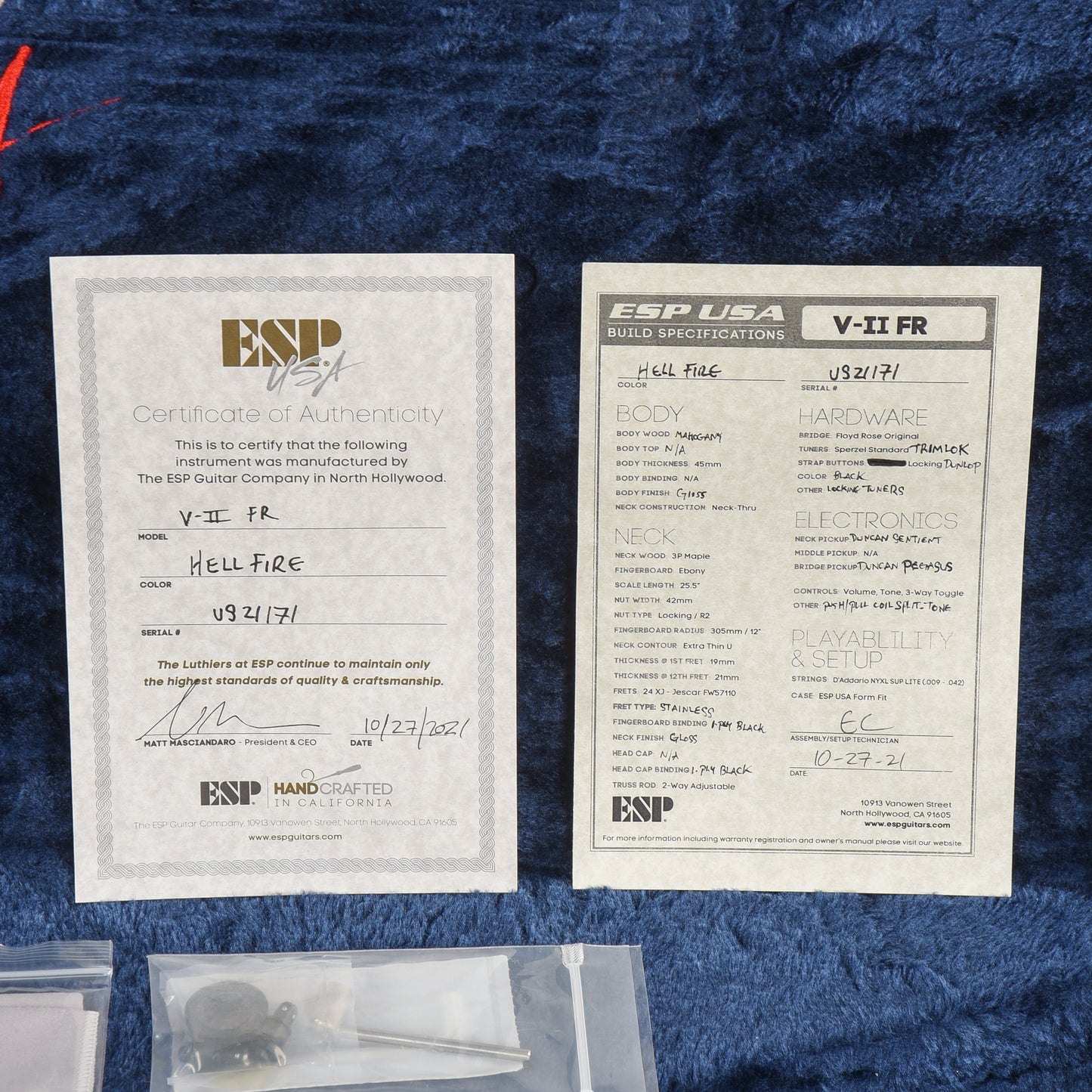 ESP USA V-II FR Hellfire 2021