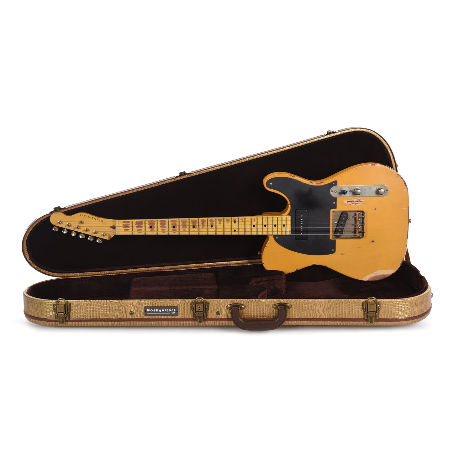 Nash T-52 Ash Butterscotch Blonde Heavy Relic w/Neck P-90