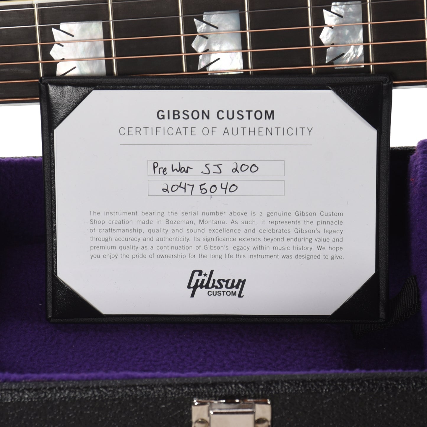 Gibson Custom Shop Historic Reissue Pre-War SJ-200 Rosewood Vintage Sunburst