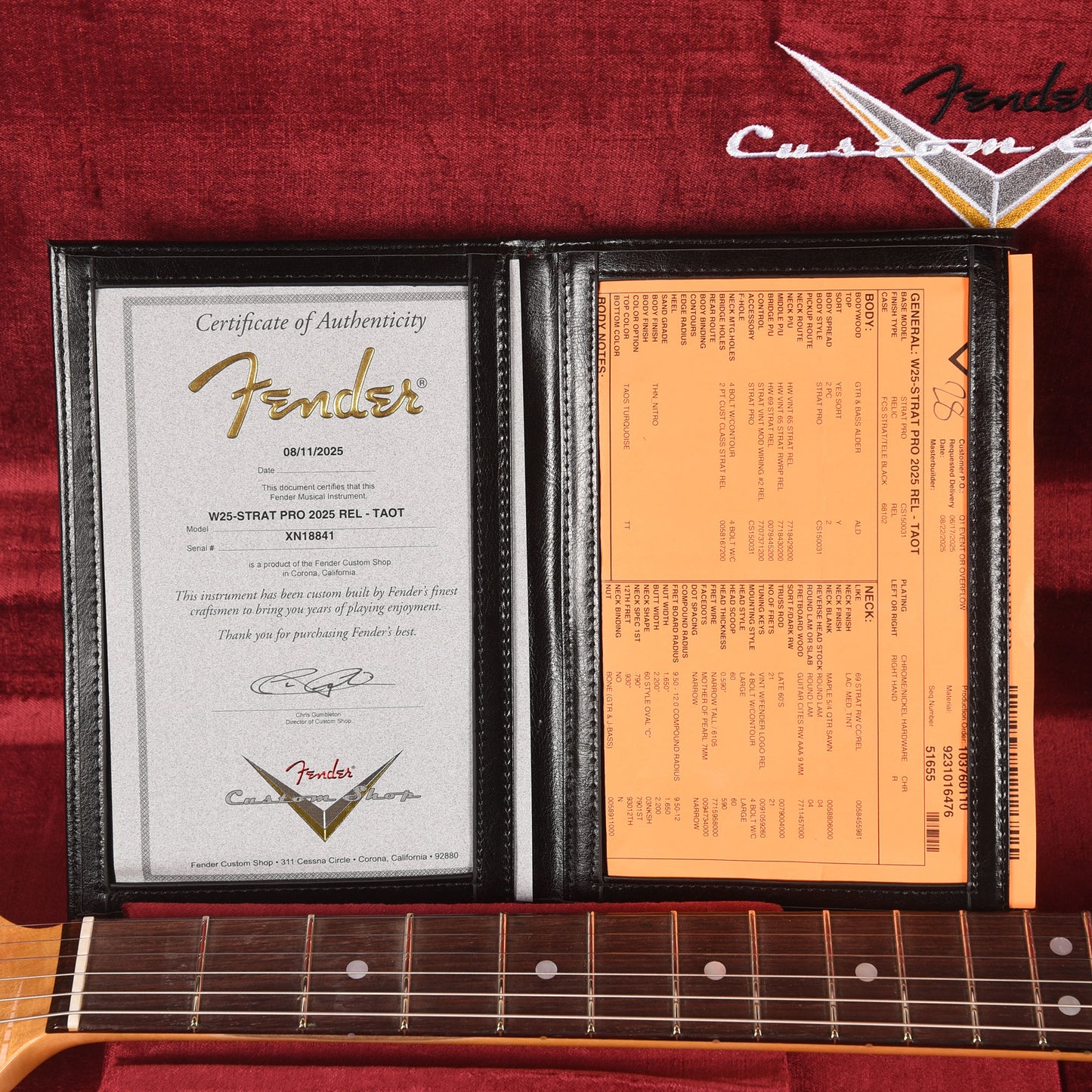 Fender Custom Shop 2025 Strat Pro Relic Taos Turquoise