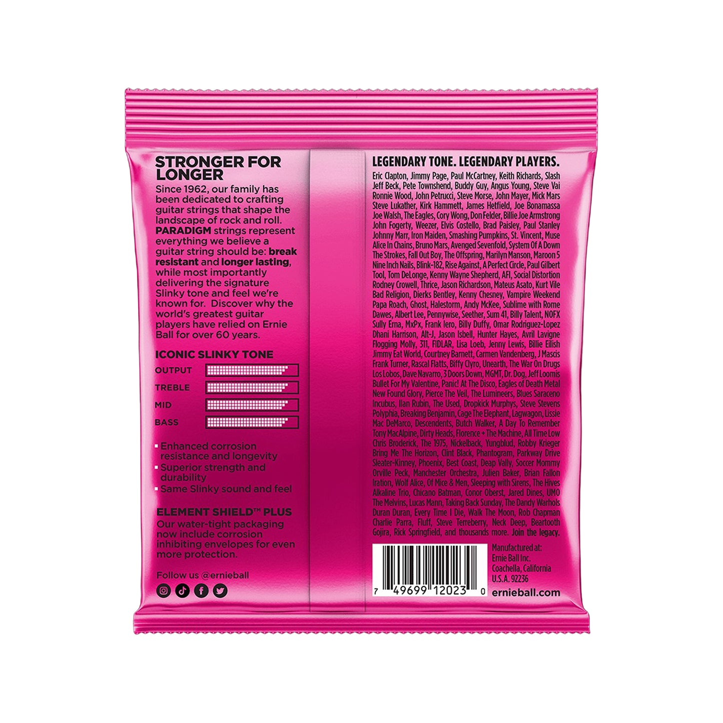 Ernie Ball Paradigm Super Slinky Electric Guitar Strings 9-42