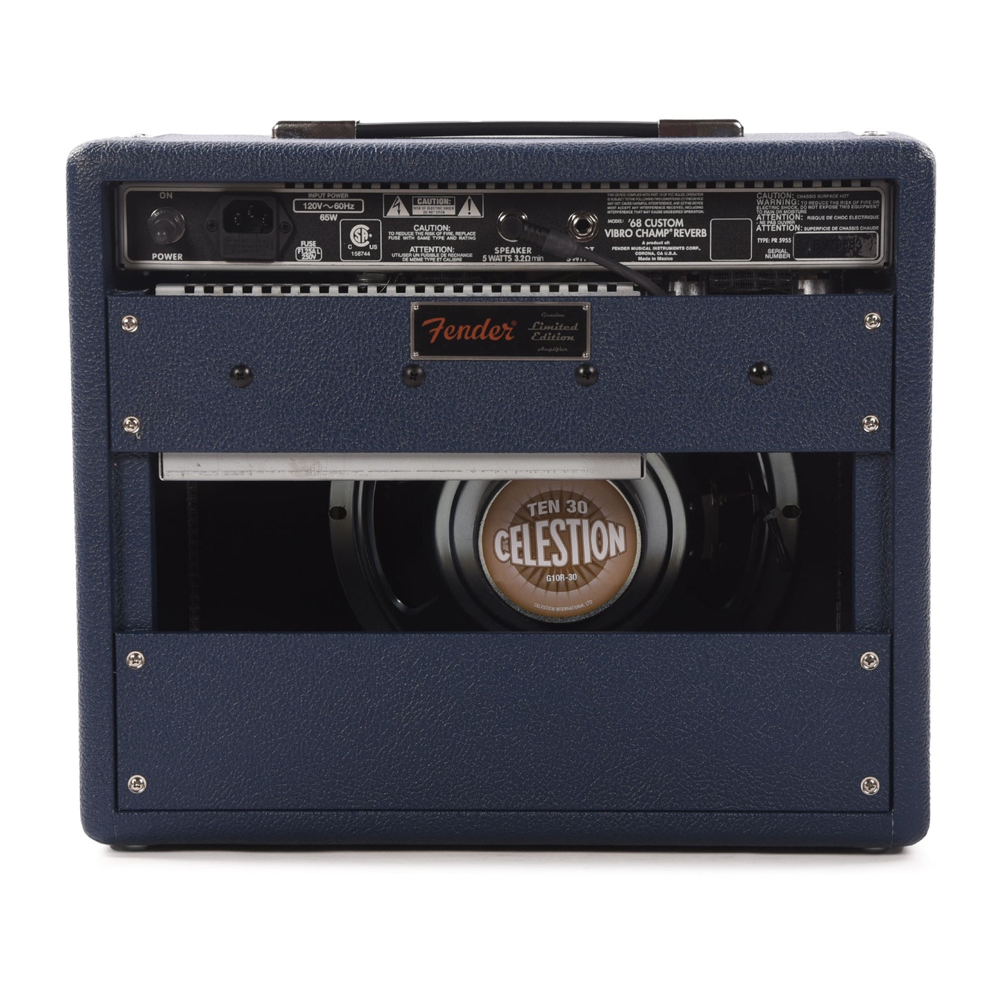 Fender '68 Custom Vibro Champ Reverb Navy w/Celestion Ten 30