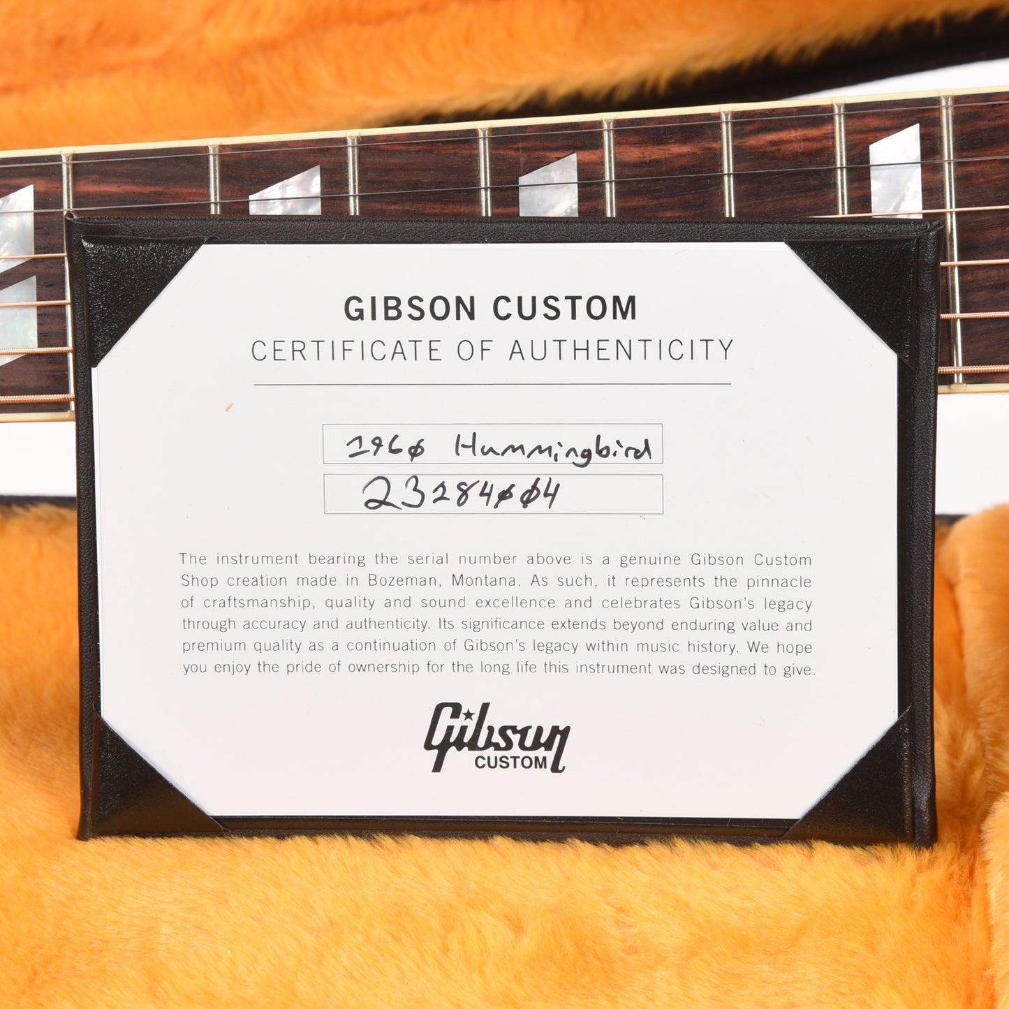 Gibson Custom Shop Historic Reissue 1960 Hummingbird Fixed Bridge Heritage Cherry Sunburst