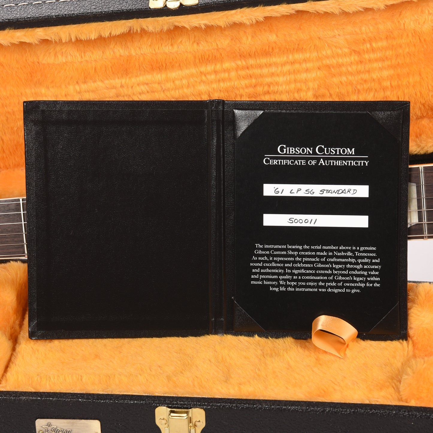 Gibson Custom Shop 1961 Les Paul SG Standard "CME Spec" Heavy Antique Ebony VOS w/Flat Short Maestro Vibrola