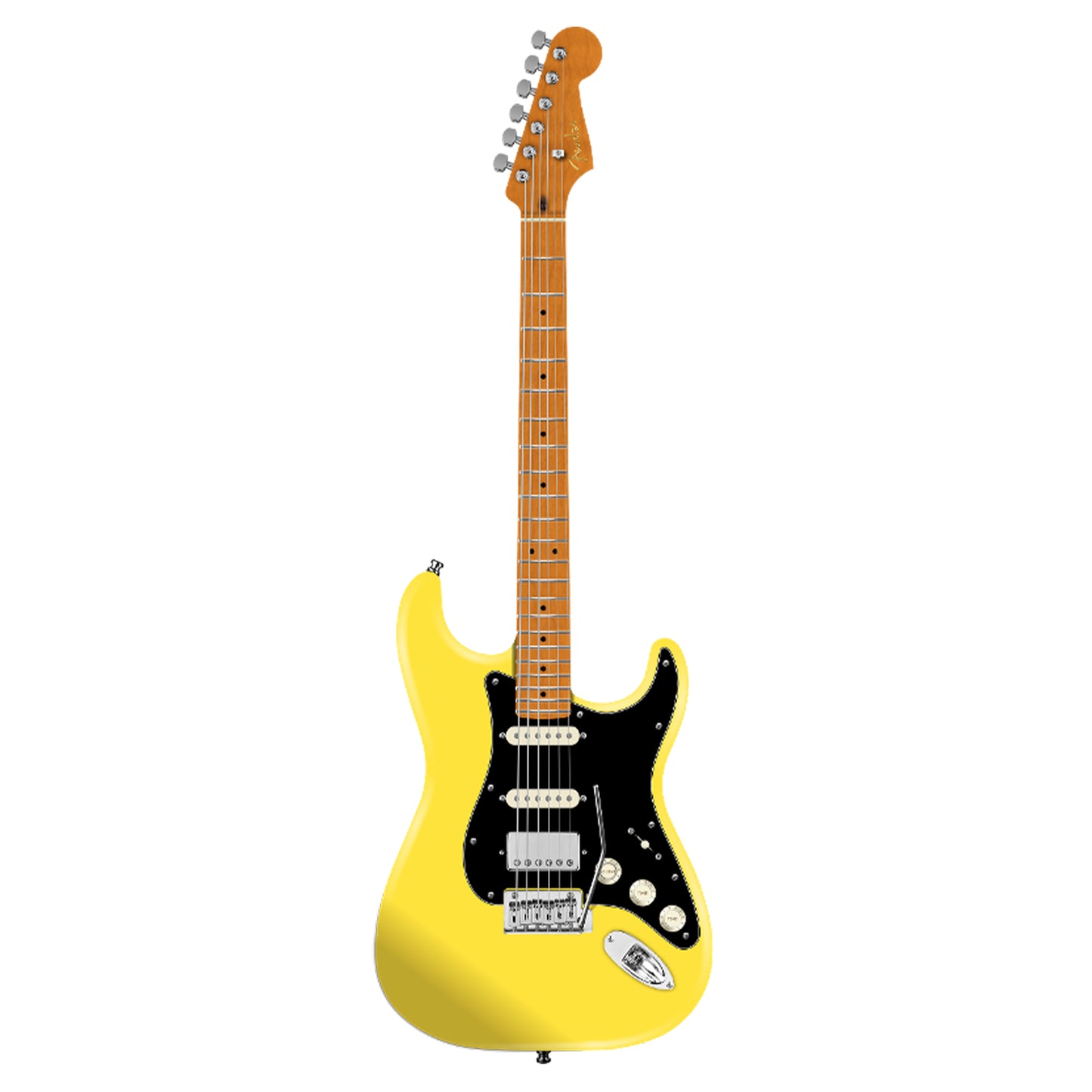 Fender Limited Edition American Ultra II Stratocaster HSS Graffiti Yellow w/Seymour Duncan Antiquity Bridge Humbucker