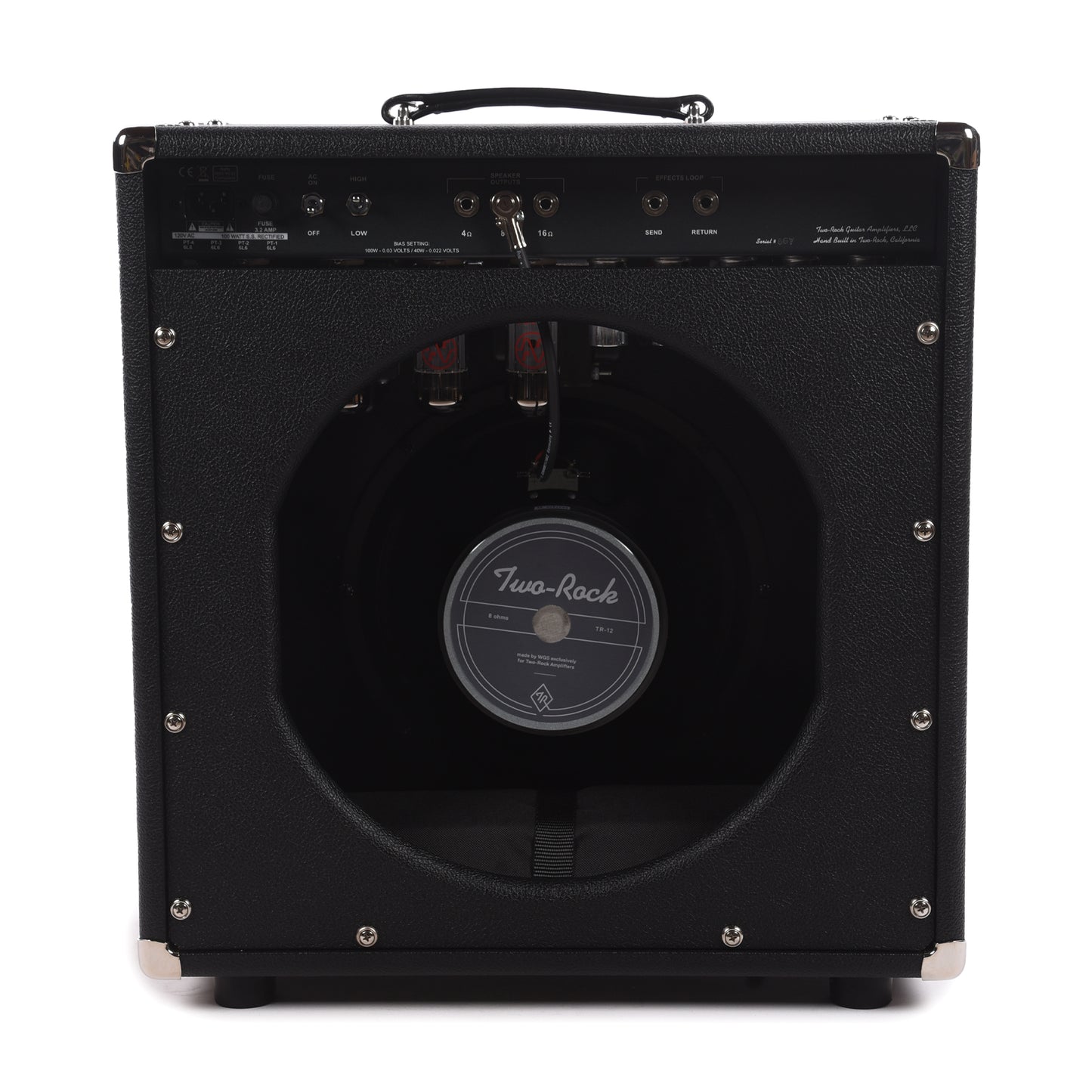 Two Rock Traditional Clean 100/50W 1x12 Combo w/ Black Bronco Tolex & Black Sparkle Matrix Cloth