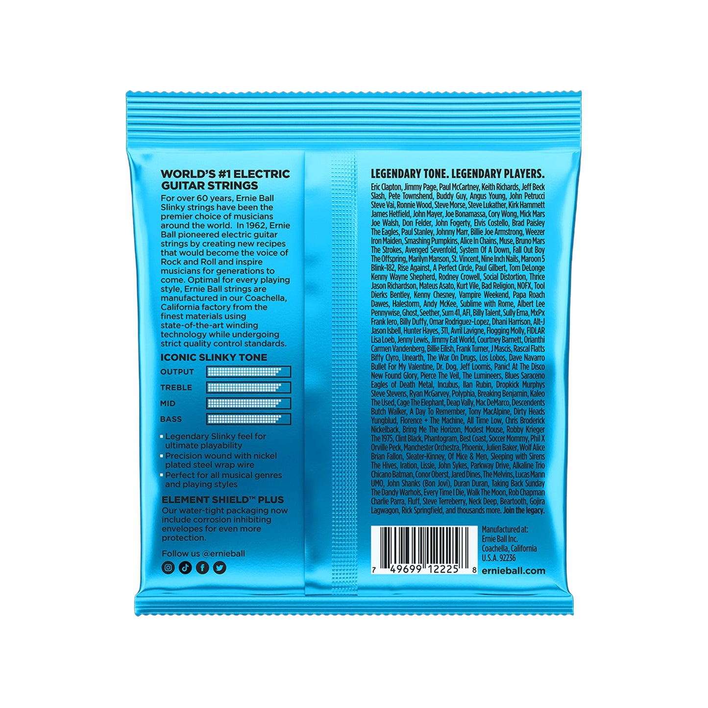 Ernie Ball Extra Slinky Electric Guitar Strings 8-38