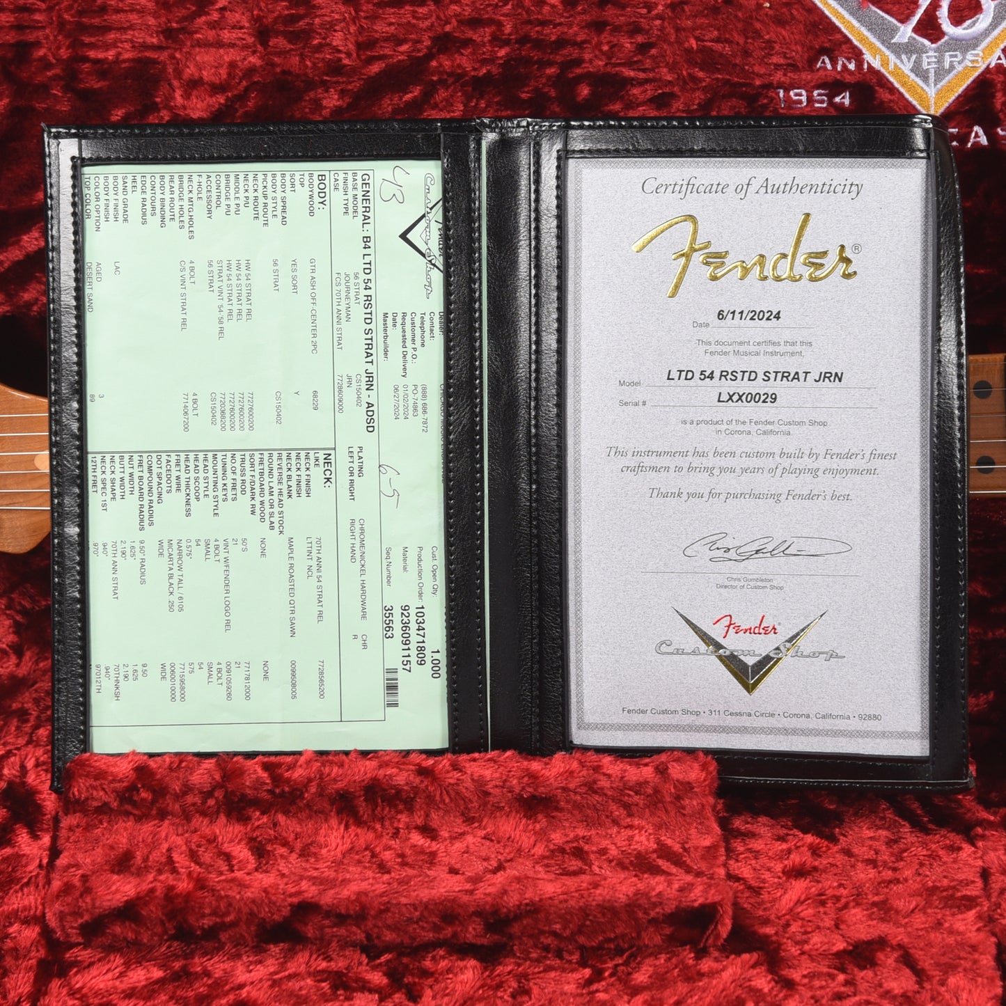 Fender Custom Shop Limited Edition Roasted '54 Stratocaster Journeyman Relic Aged Desert Sand