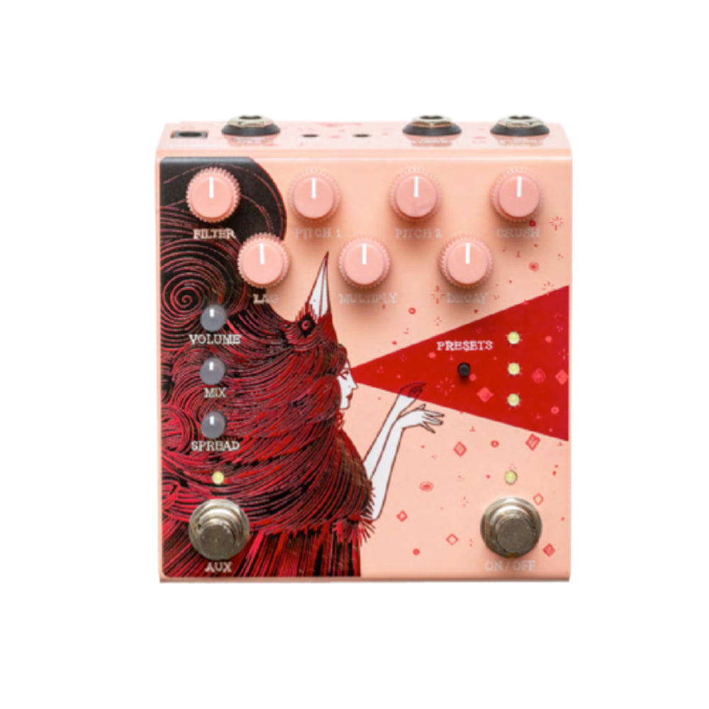 Old Blood Noise Endeavors Dark Star v3 Stereo Soundscape Reverb Pedal Pink