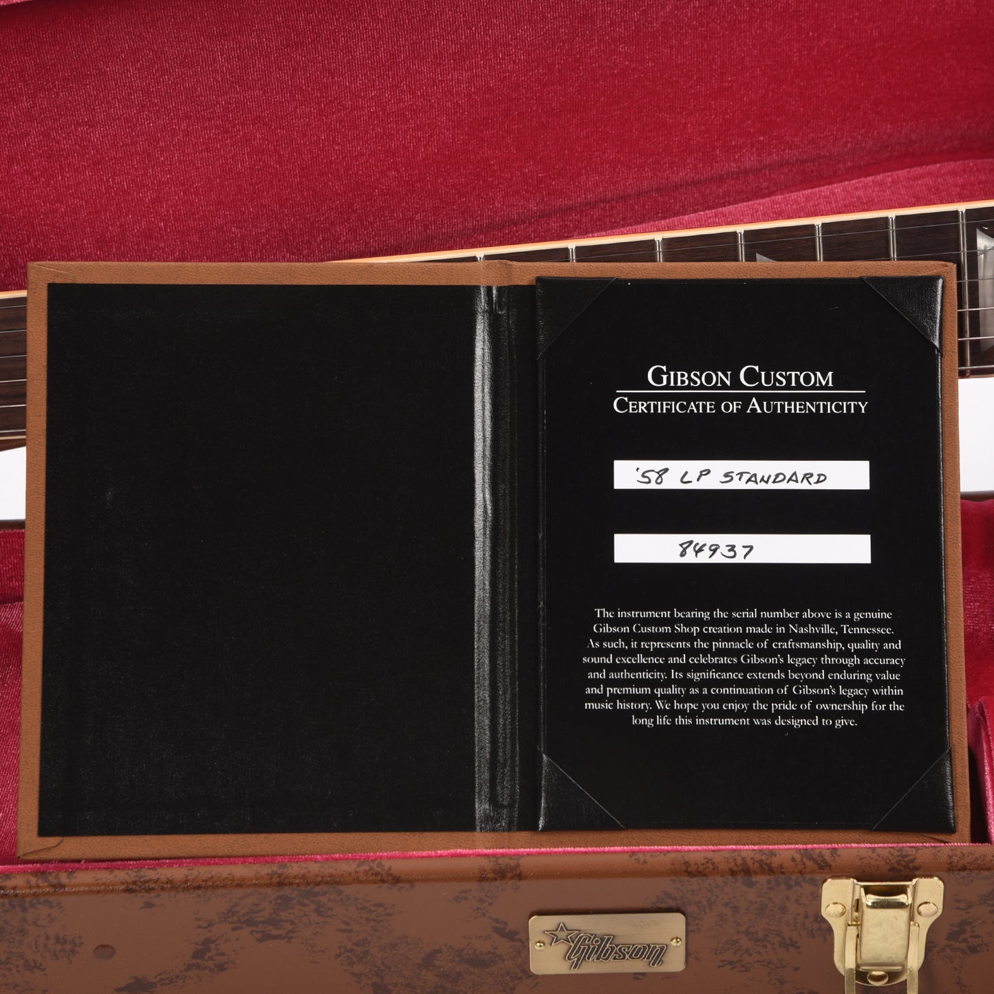 Gibson Custom Shop 1958 Les Paul Standard Reissue Washed Cherry Sunburst VOS