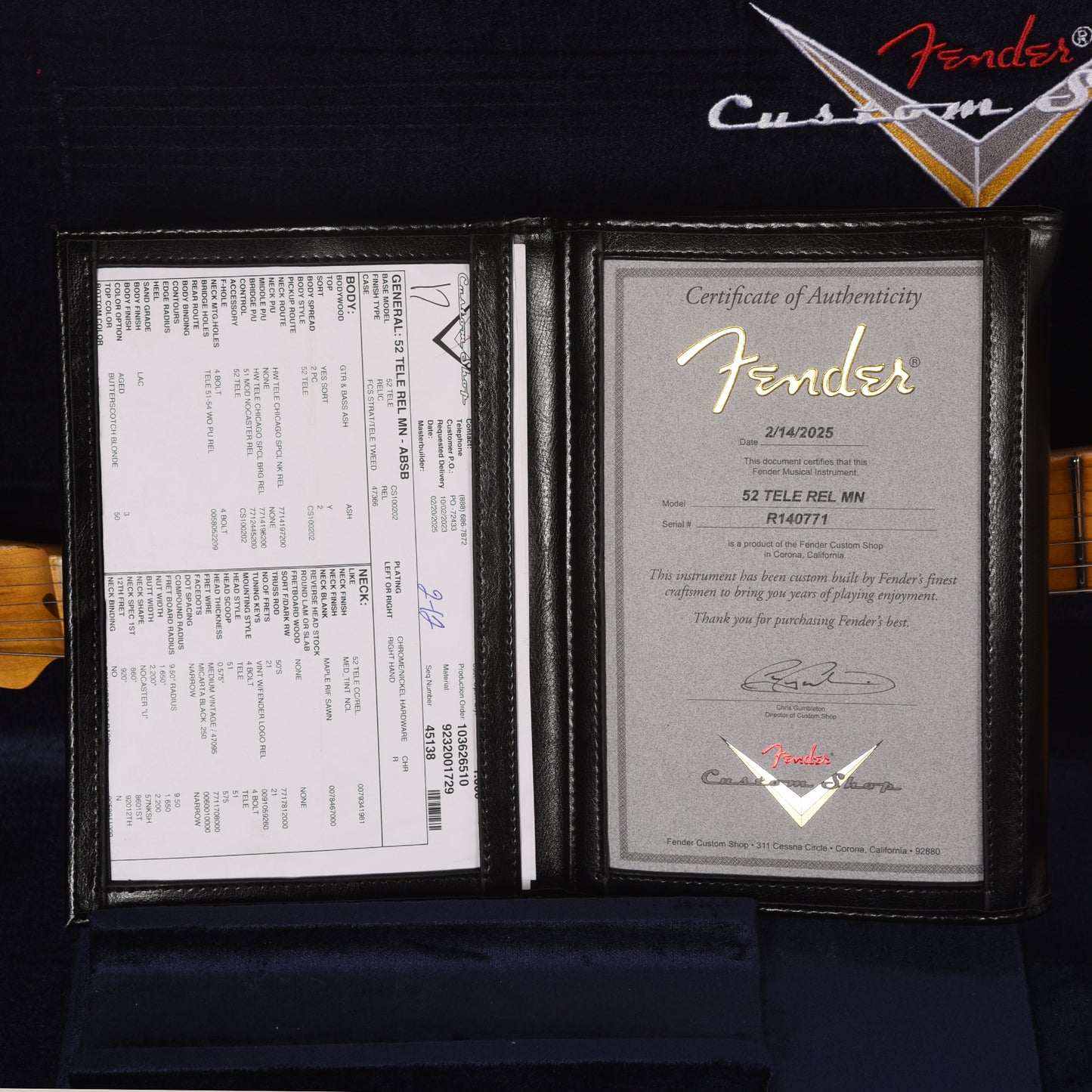 Fender Custom Shop 1952 Telecaster "Chicago Special" Relic Aged Butterscotch Blonde