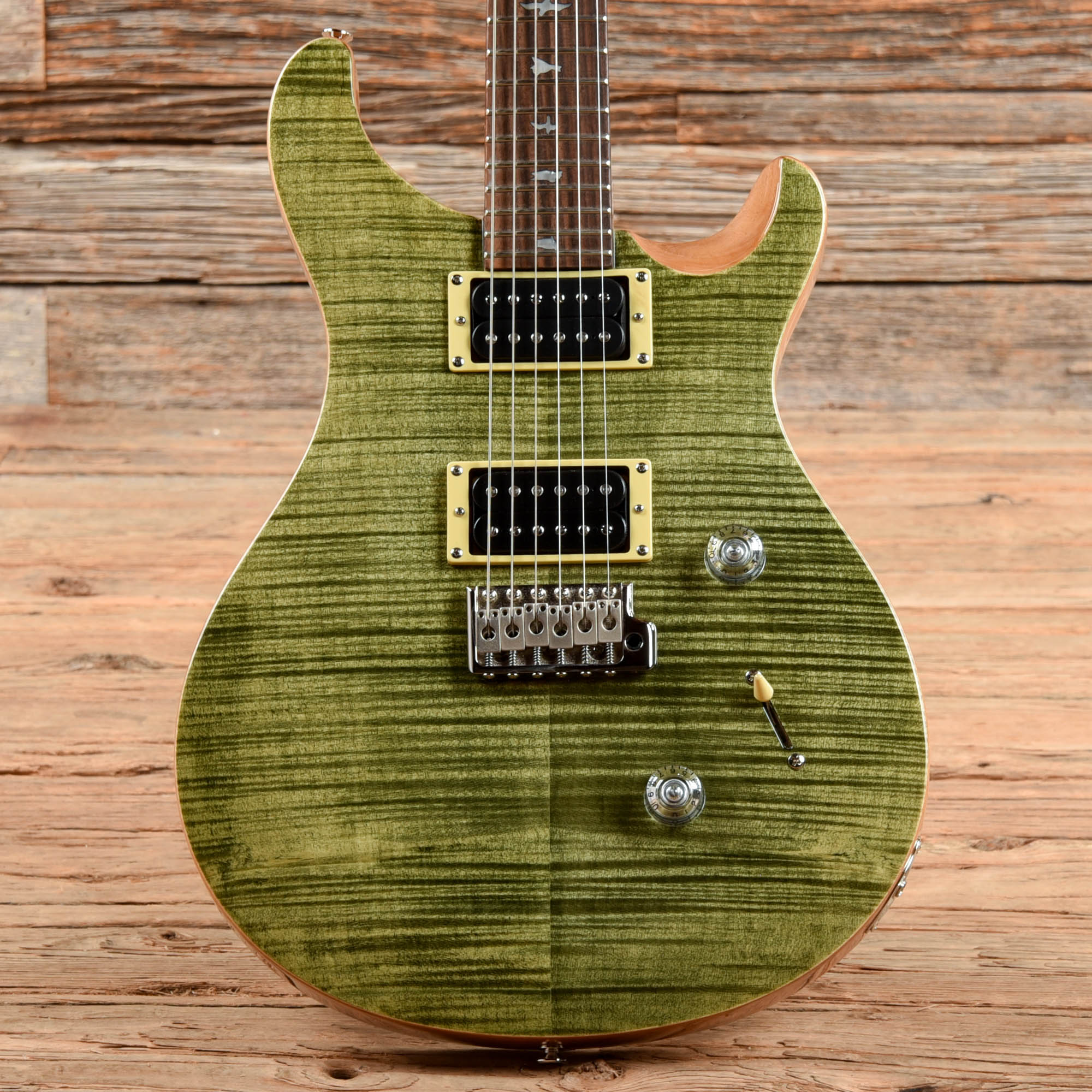 PRS SE Custom 24 Trampas Green 2018 Chicago Music Exchange