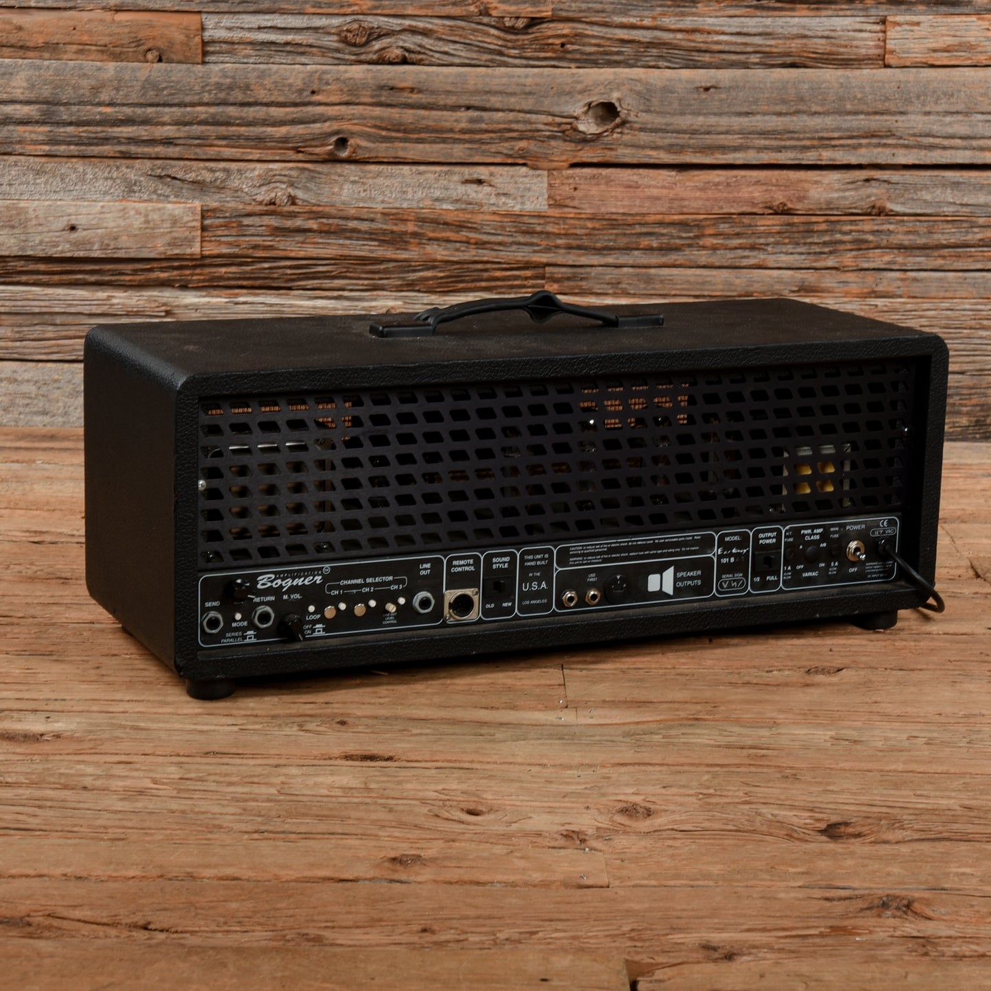 Bogner 101B EL-34 3-Channel 120-Watt Guitar Amp Head Black