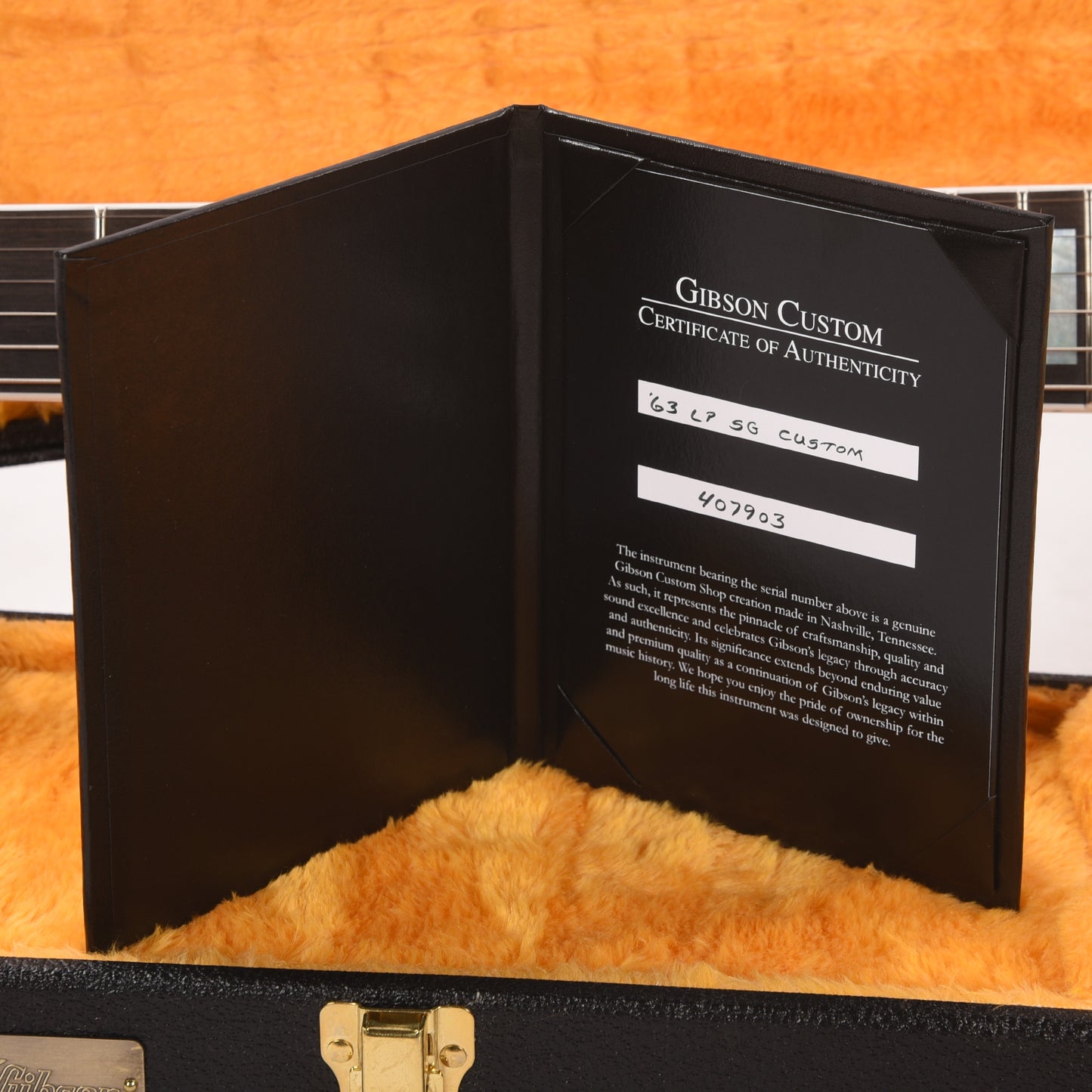 Gibson Custom Shop 1963 Les Paul SG Custom Reissue w/Maestro Classic White VOS