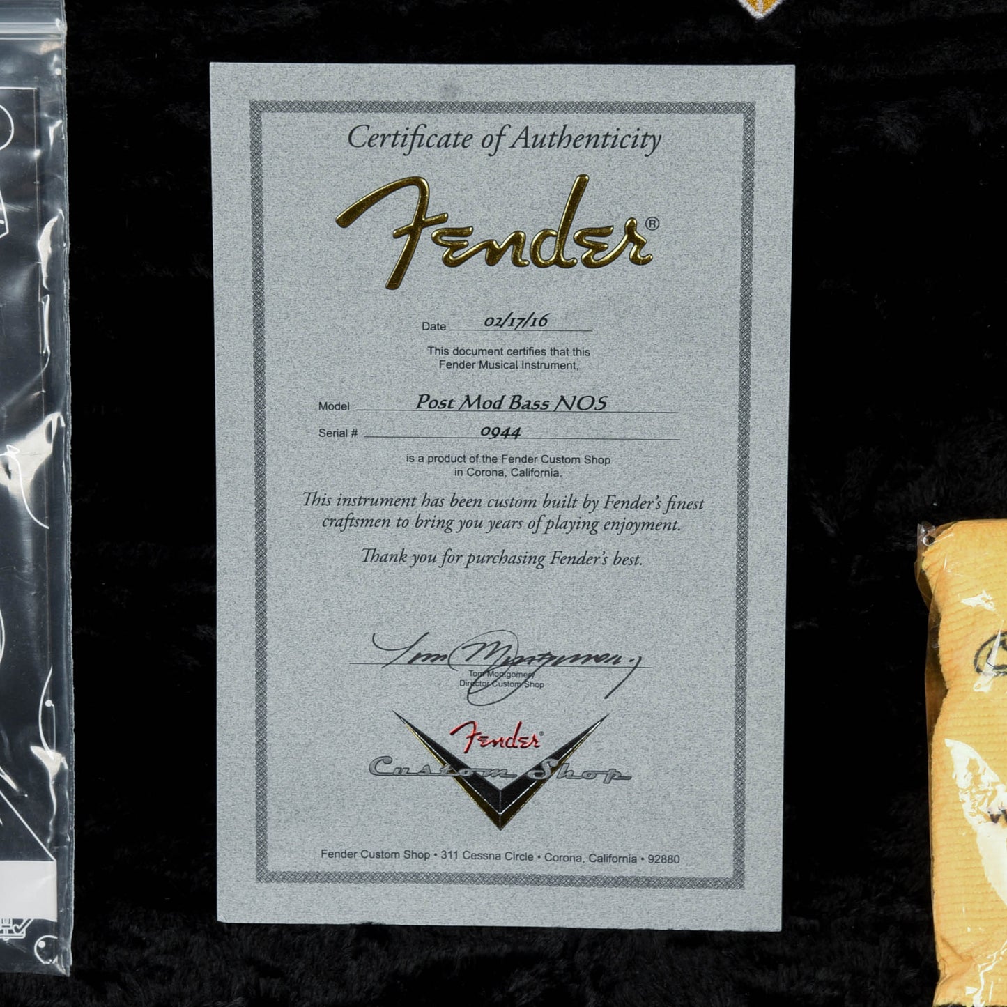 Fender Custom Shop Postmodern Precision Bass NOS Olympic White 2016