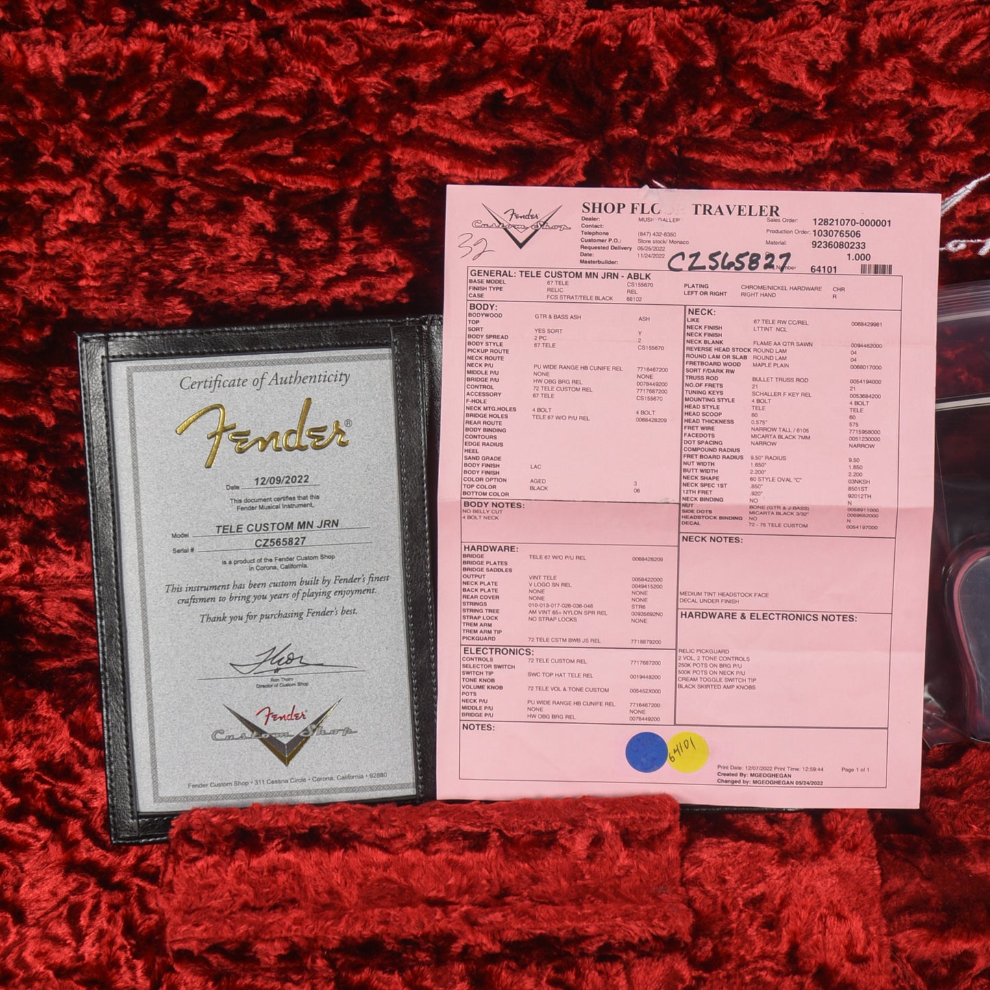 Fender Custom Shop '70s Telecaster Custom Journeyman Relic Black 2022