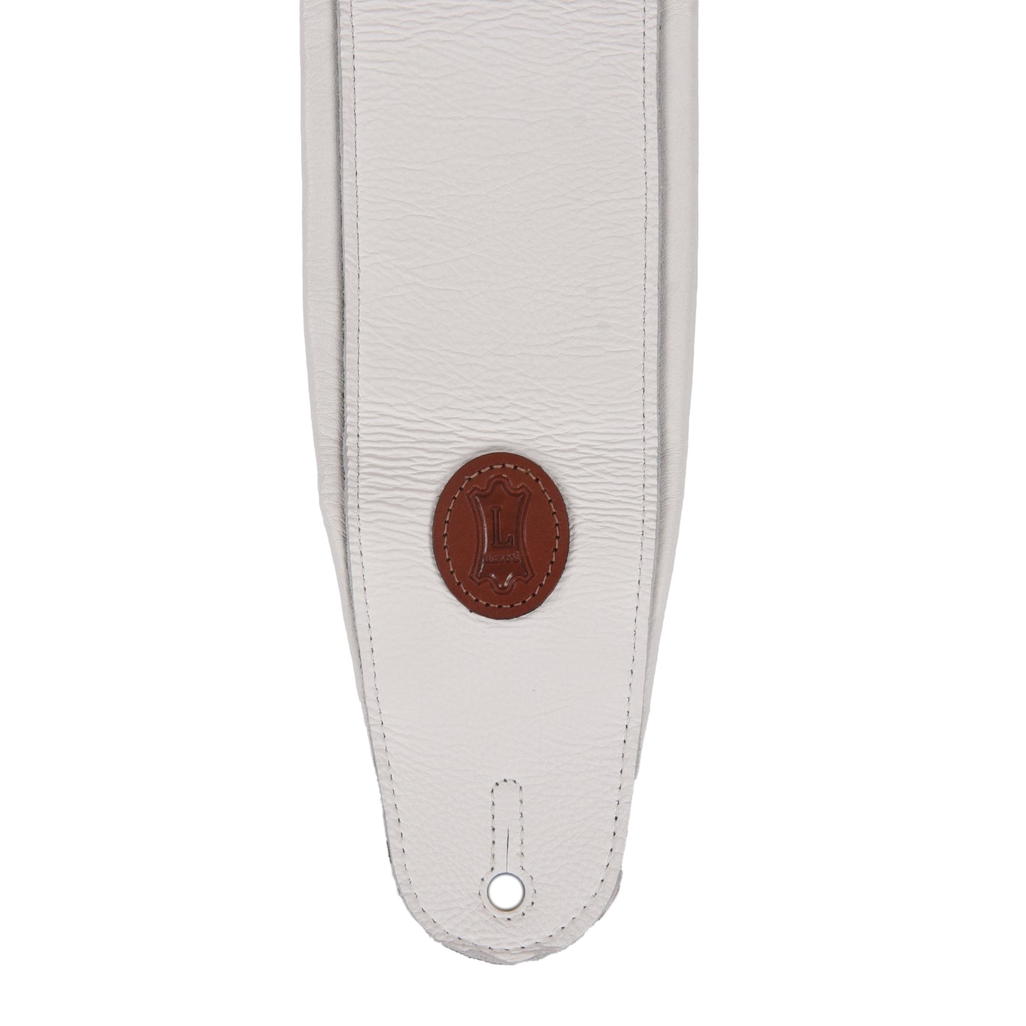 Levy's Signature Legacy Series 4 1/2" Wide Garment Leather Bass Strap White