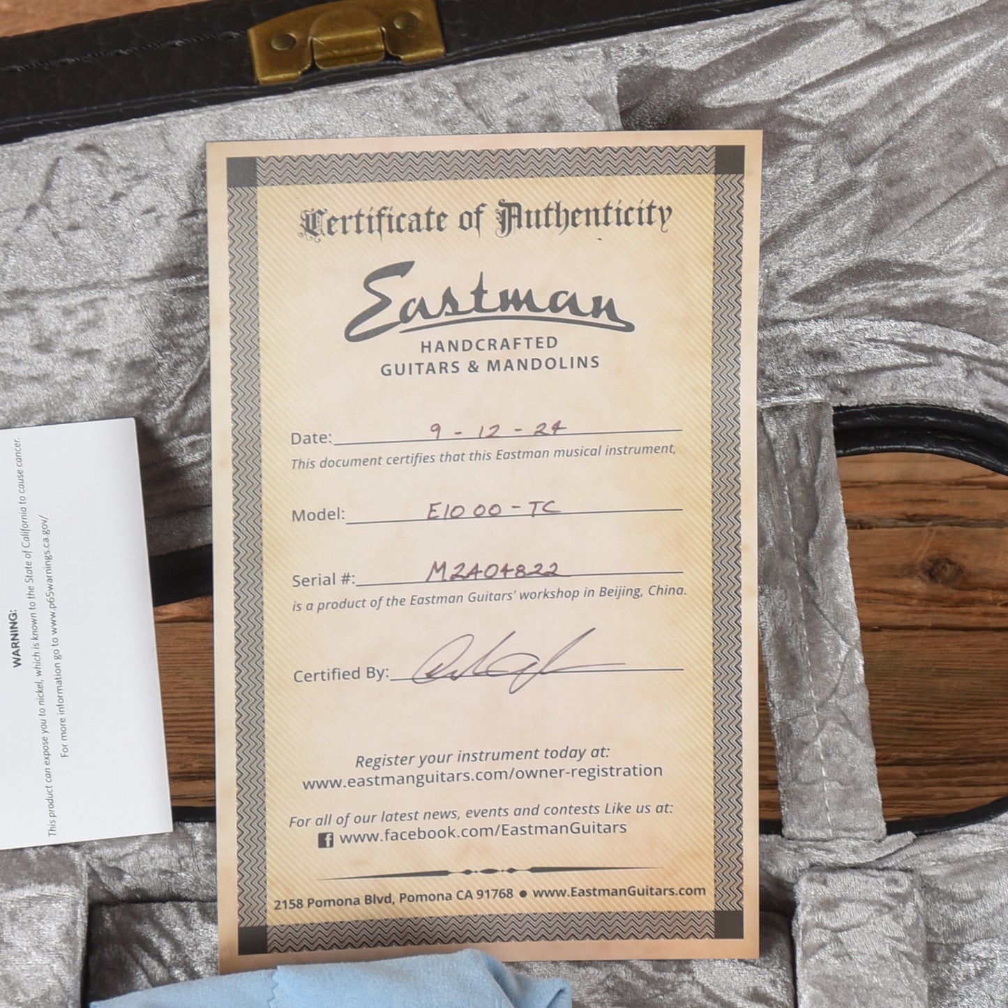 Eastman E10OO-TC Natural 2024