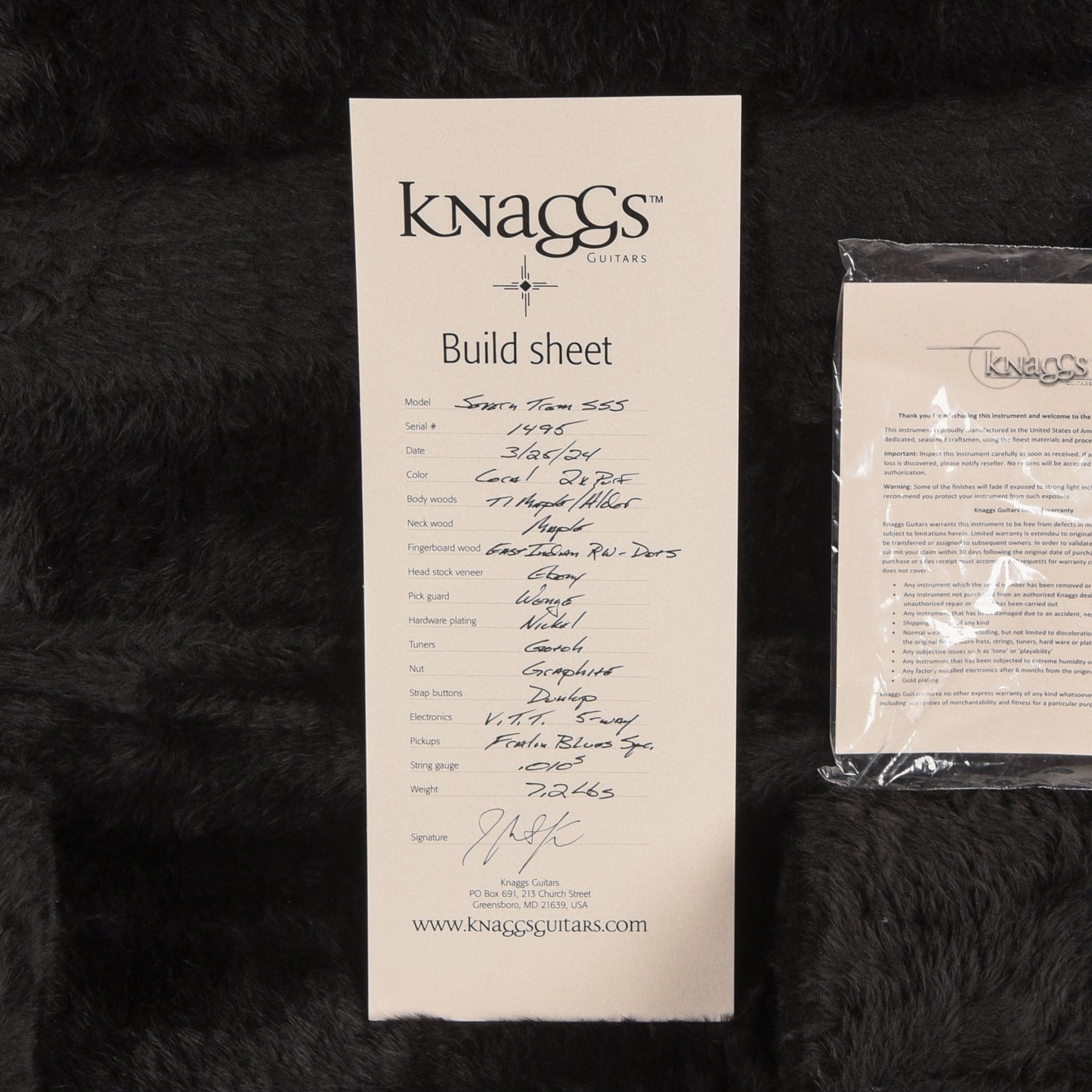 Knaggs Severn Trem SSS T-1 Coral 2024