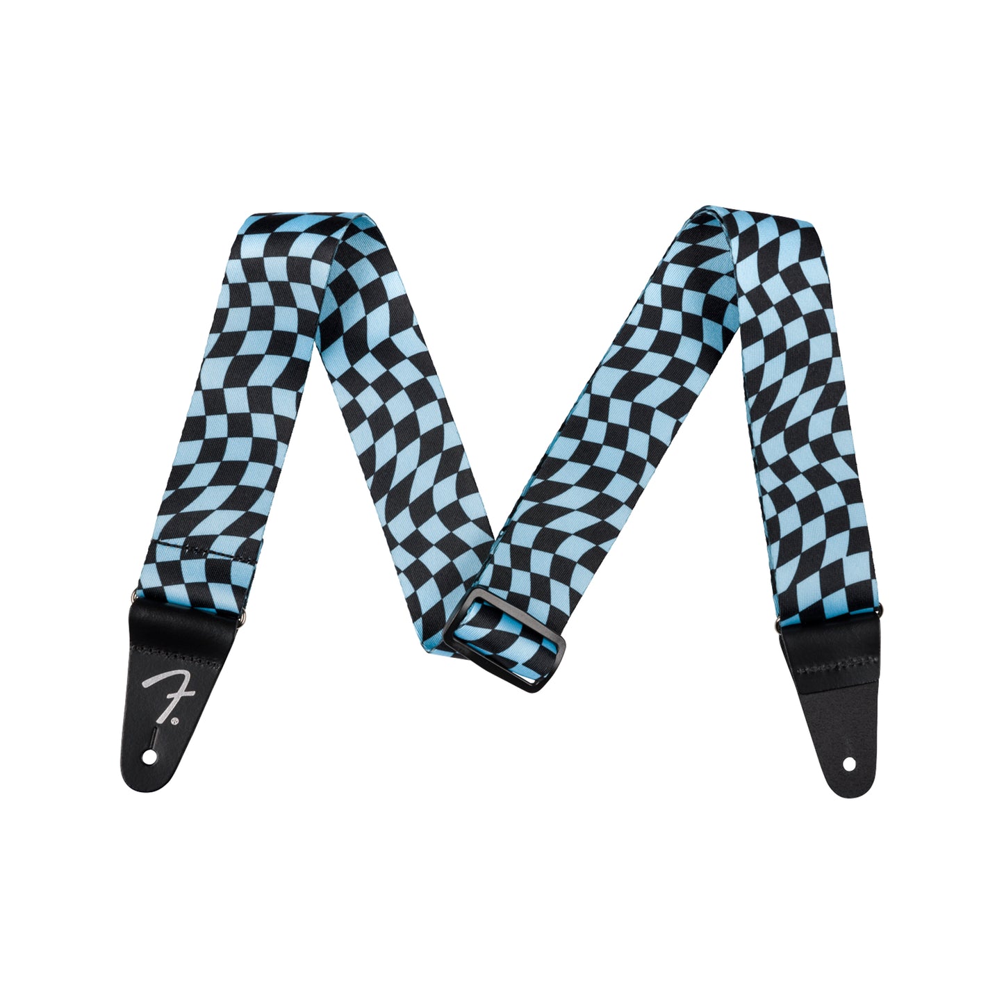 Fender Wavy Checkerboard Polyester Strap Blue