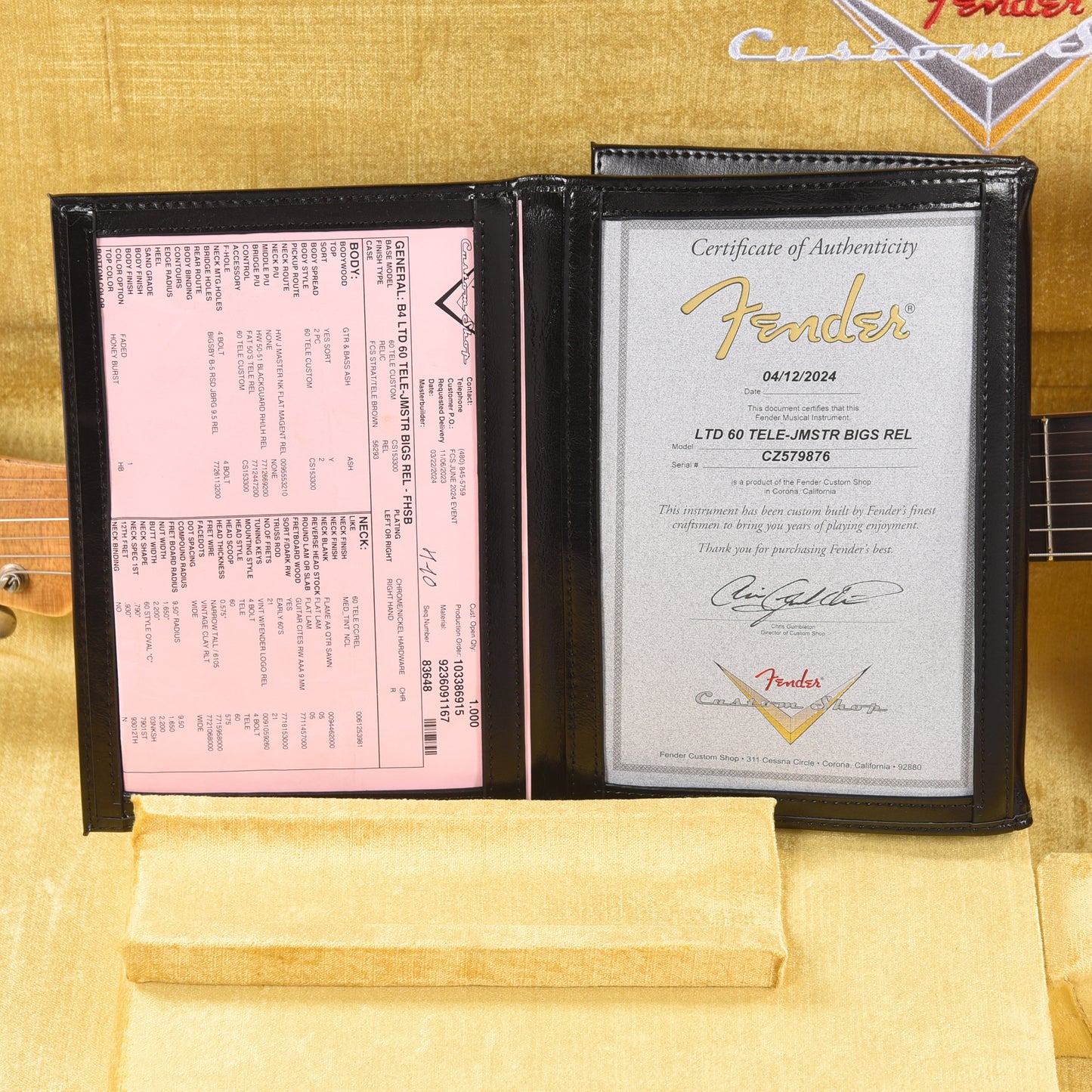 Fender Custom Shop Limited Edition 1960 Bigsby Telecaster Relic Faded Honey Burst