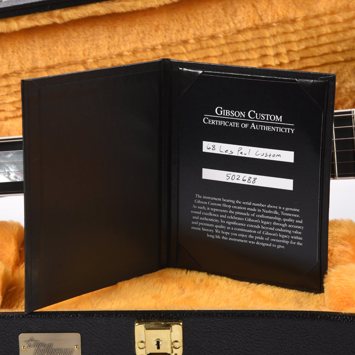 Gibson Custom Shop 1968 Les Paul Custom "CME Spec" LEFTY Ebony VOS