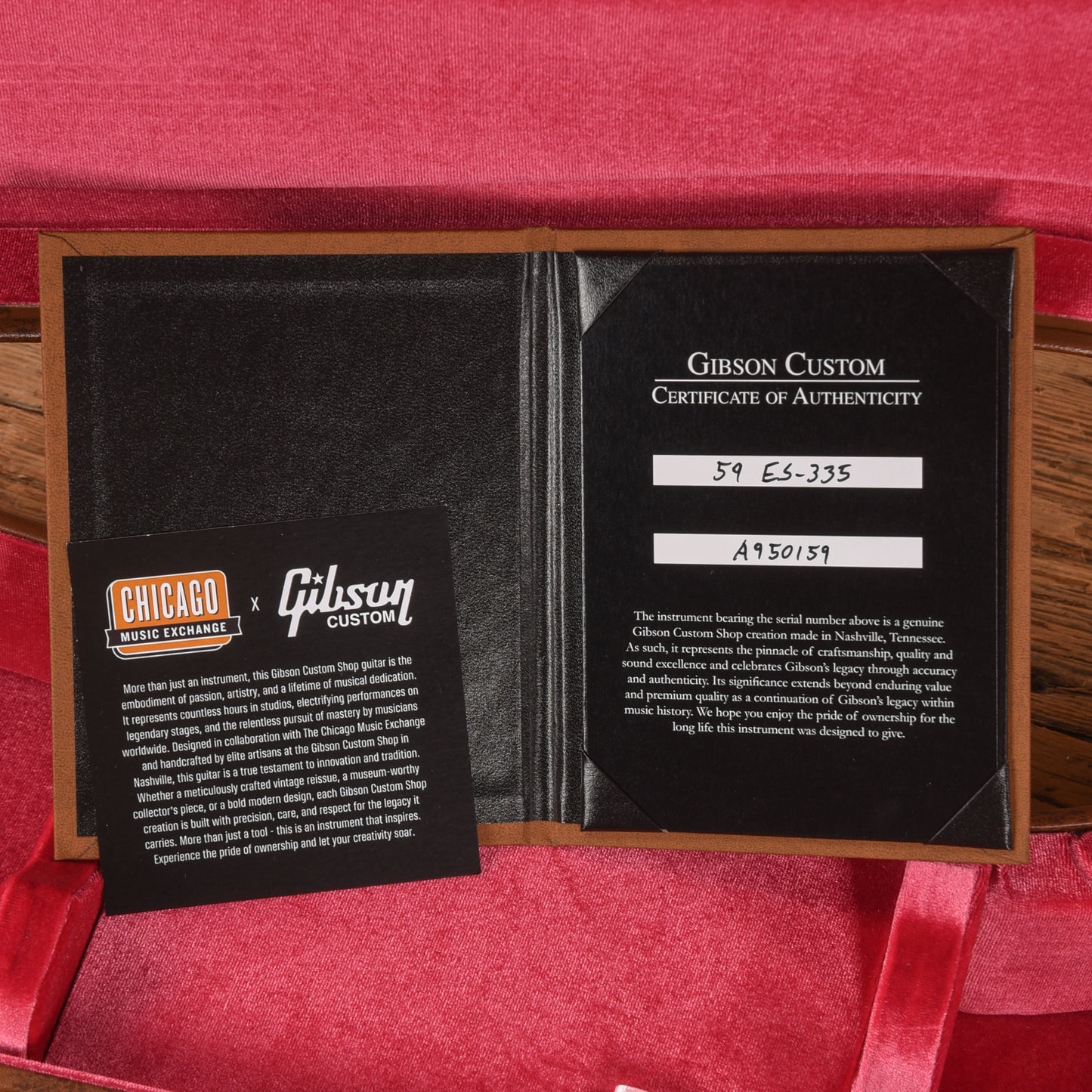 Gibson Custom 1959 ES-335 "CME Spec" w/Ebony Fingerboard & Custom "S" Buckers Double Gold 2025