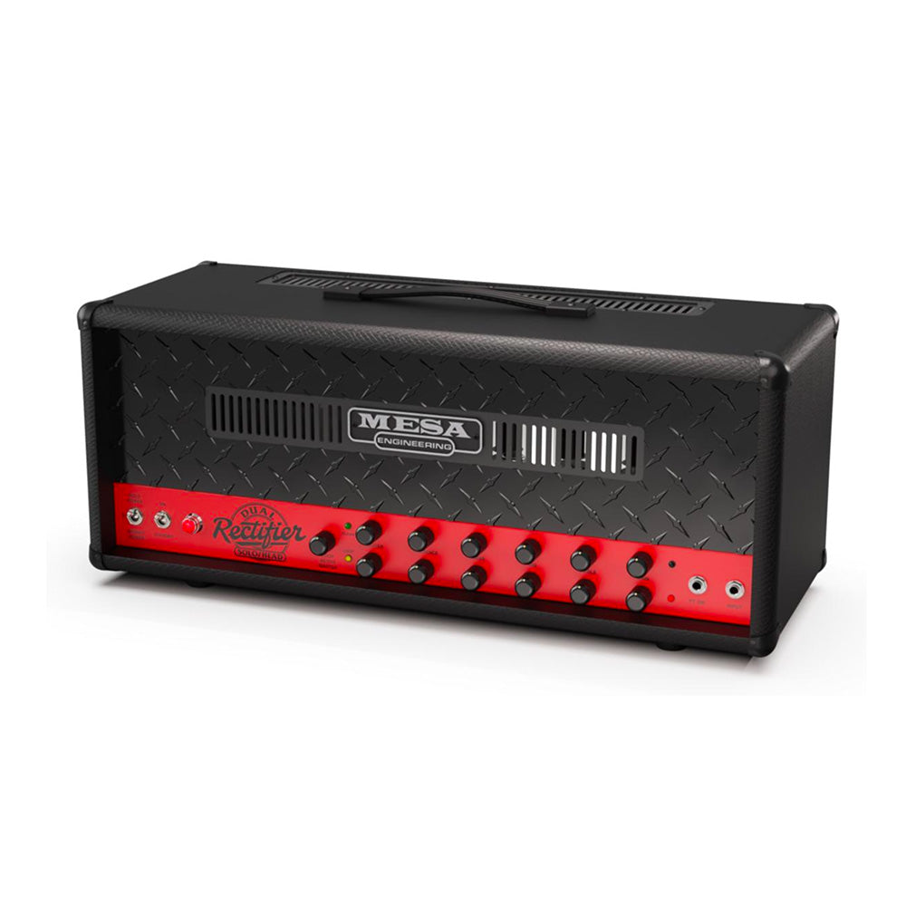 Mesa/Boogie 2-Channel 90s Dual Rectifier 100w Tube Amp Head Limited Black Snake Vinyl w/ Ferrari Rosso Red Chassis Amps / Guitar Amps / Guitar Heads