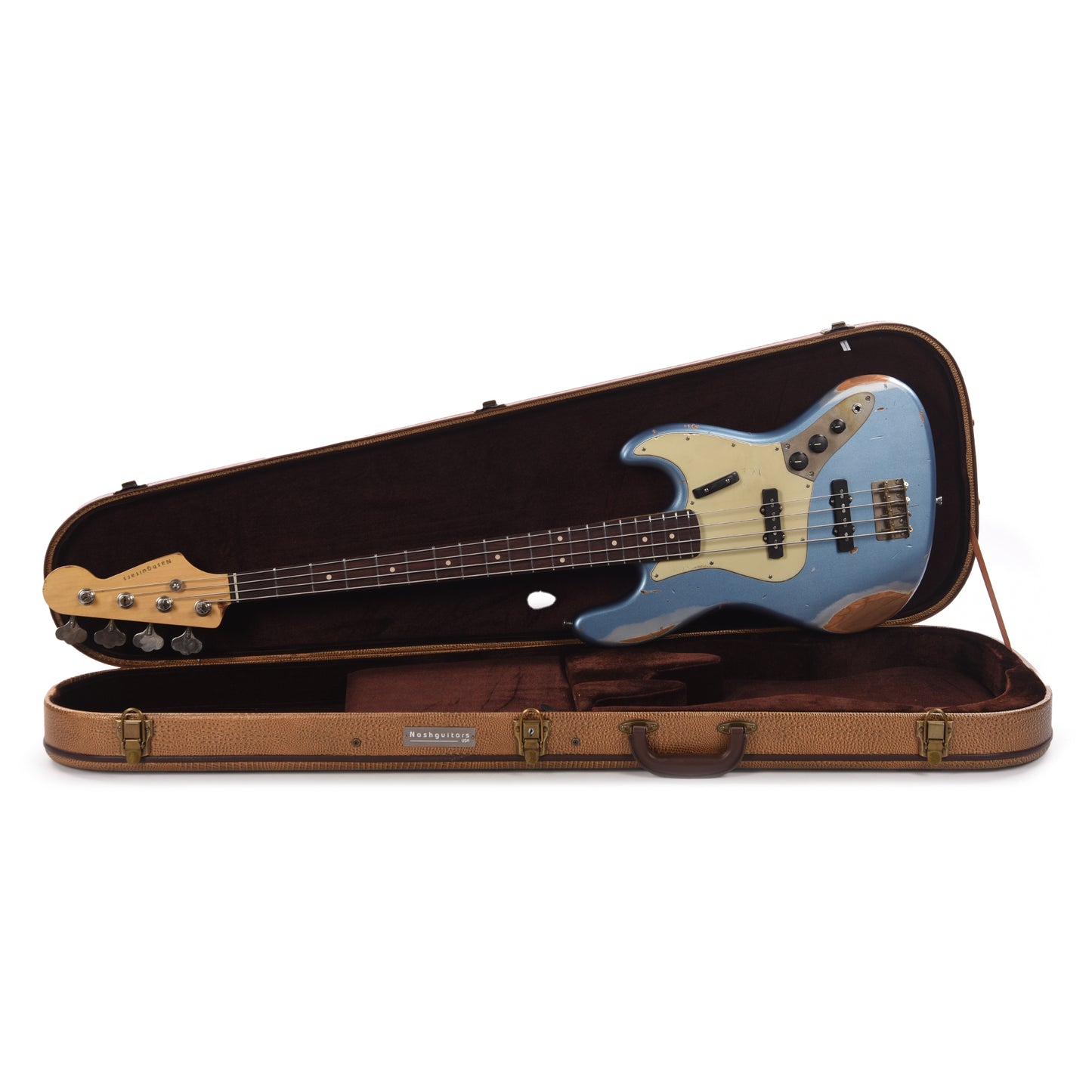 Nash JB-63 Ice Blue Metallic Heavy Relic Bass Guitars / 4-String