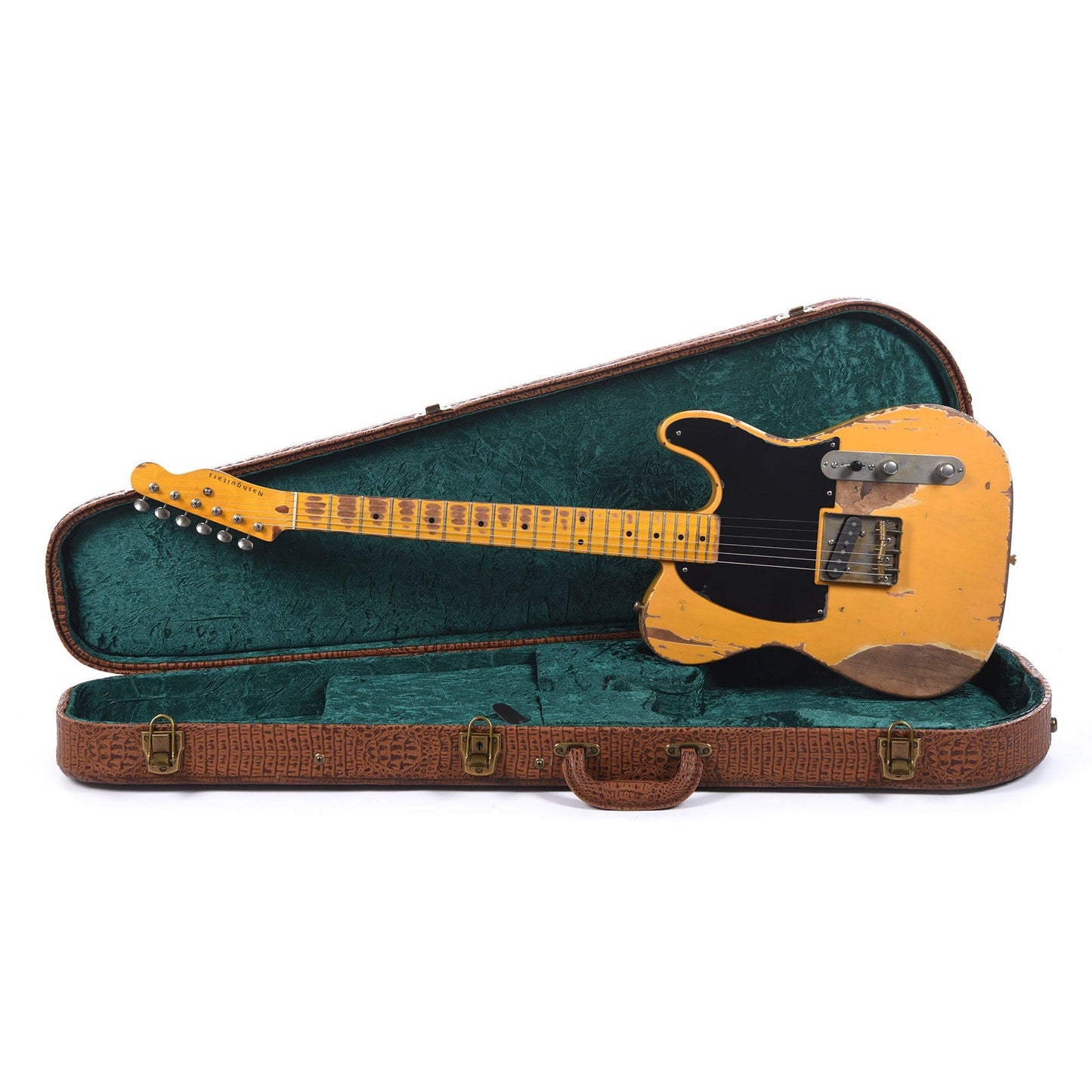 Nash E-52 Butterscotch Blonde Extra Heavy Relic w/1-Ply Black Pickguard & Duncan Stacked Electric Guitars / Solid Body