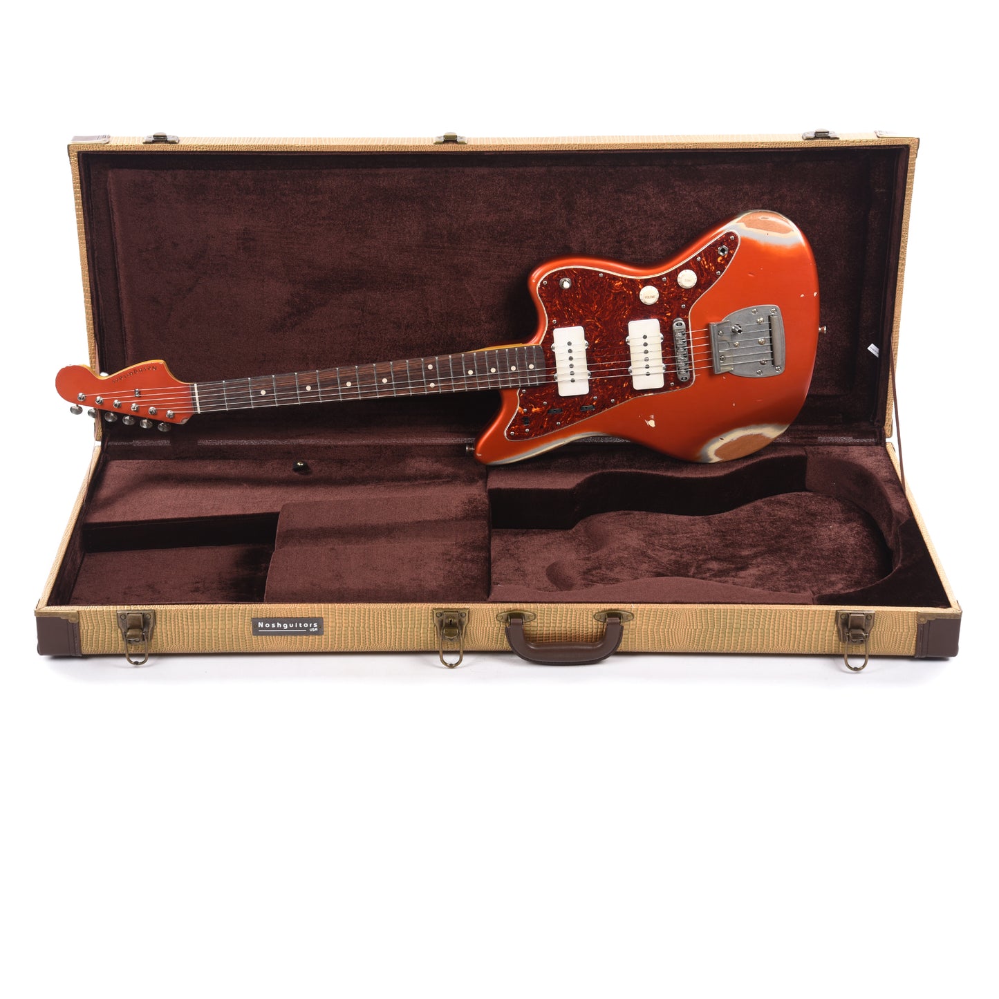 Nash JM-63 Candy Tangerine Heavy Relic w/Matching Headstock Electric Guitars / Solid Body