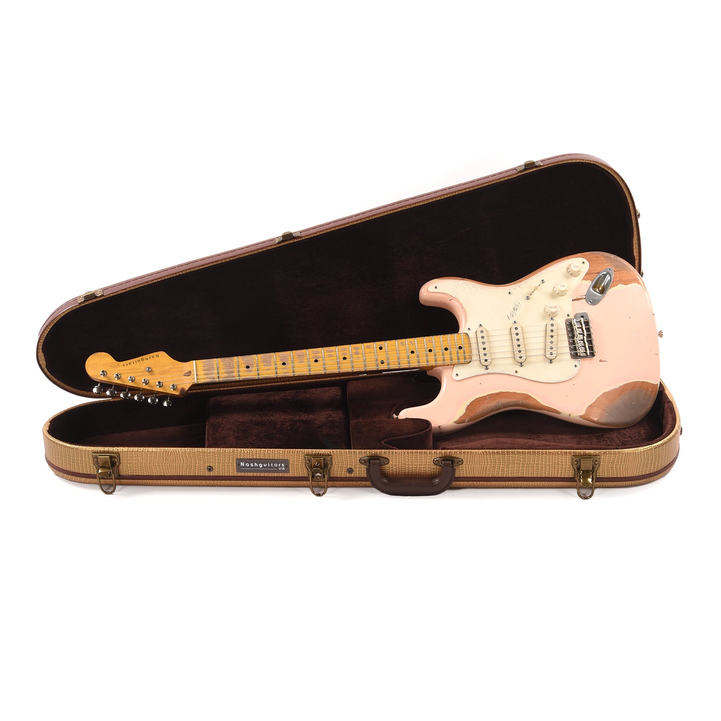 Nash S-57 Shell Pink Heavy Relic Electric Guitars / Solid Body