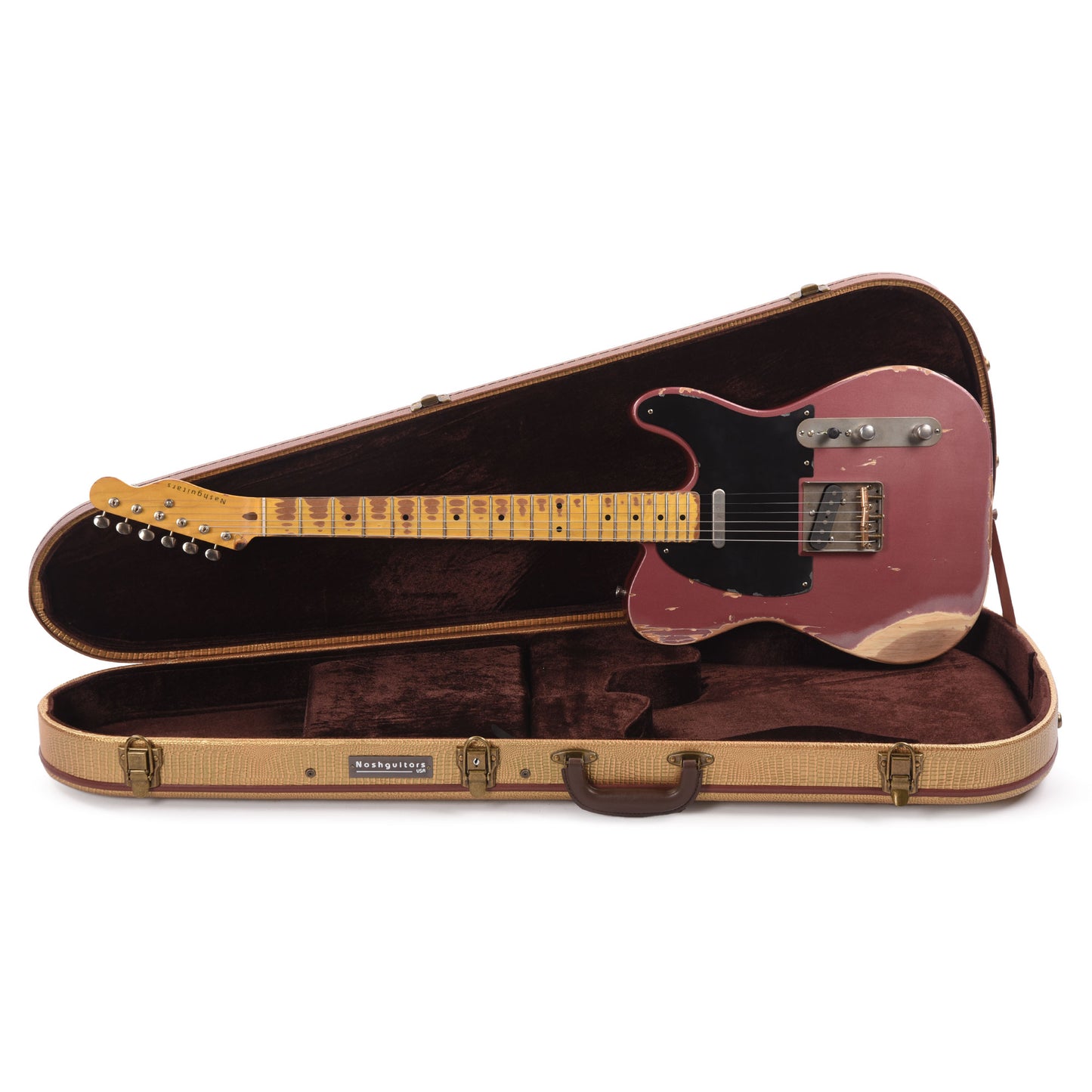 Nash T-52 Ash Burgundy Mist Heavy Relic Electric Guitars / Solid Body