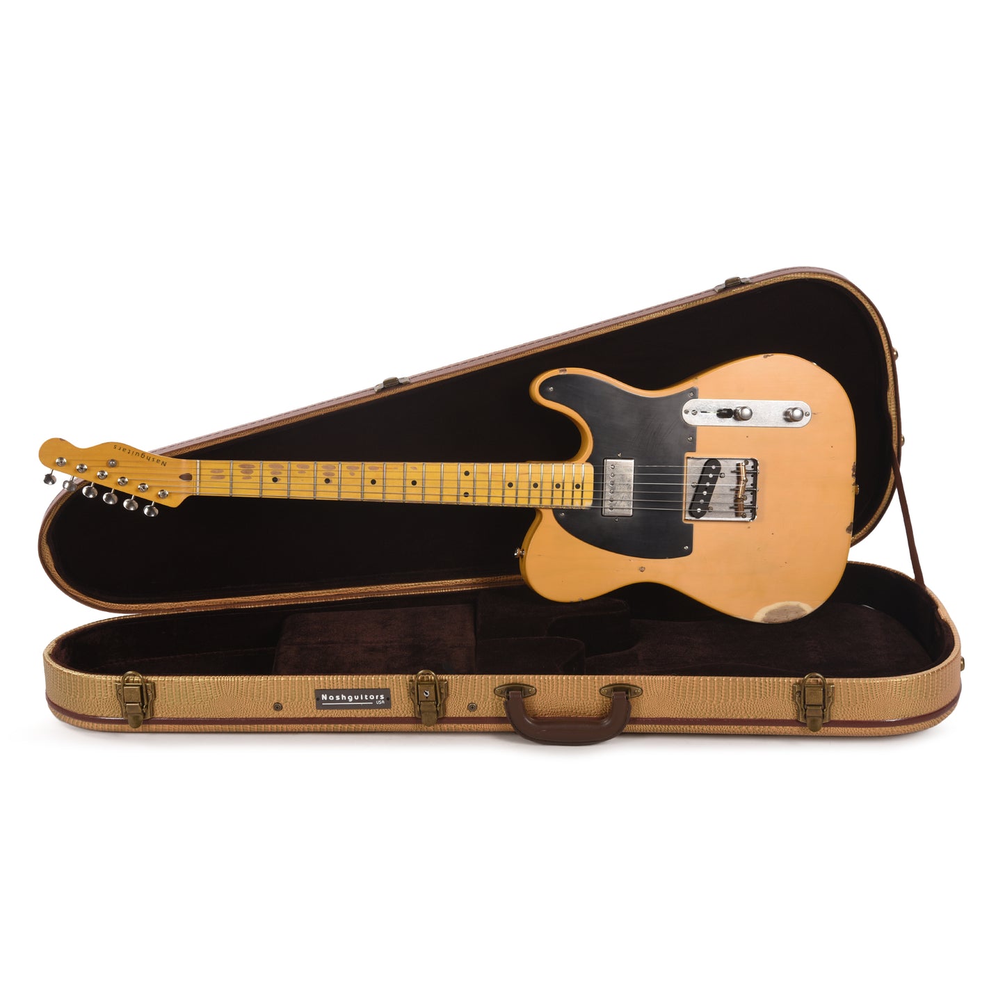 Nash T-52 Ash Butterscotch Blonde Medium Relic w/Lollar Imperial Neck Humbucker Electric Guitars / Solid Body
